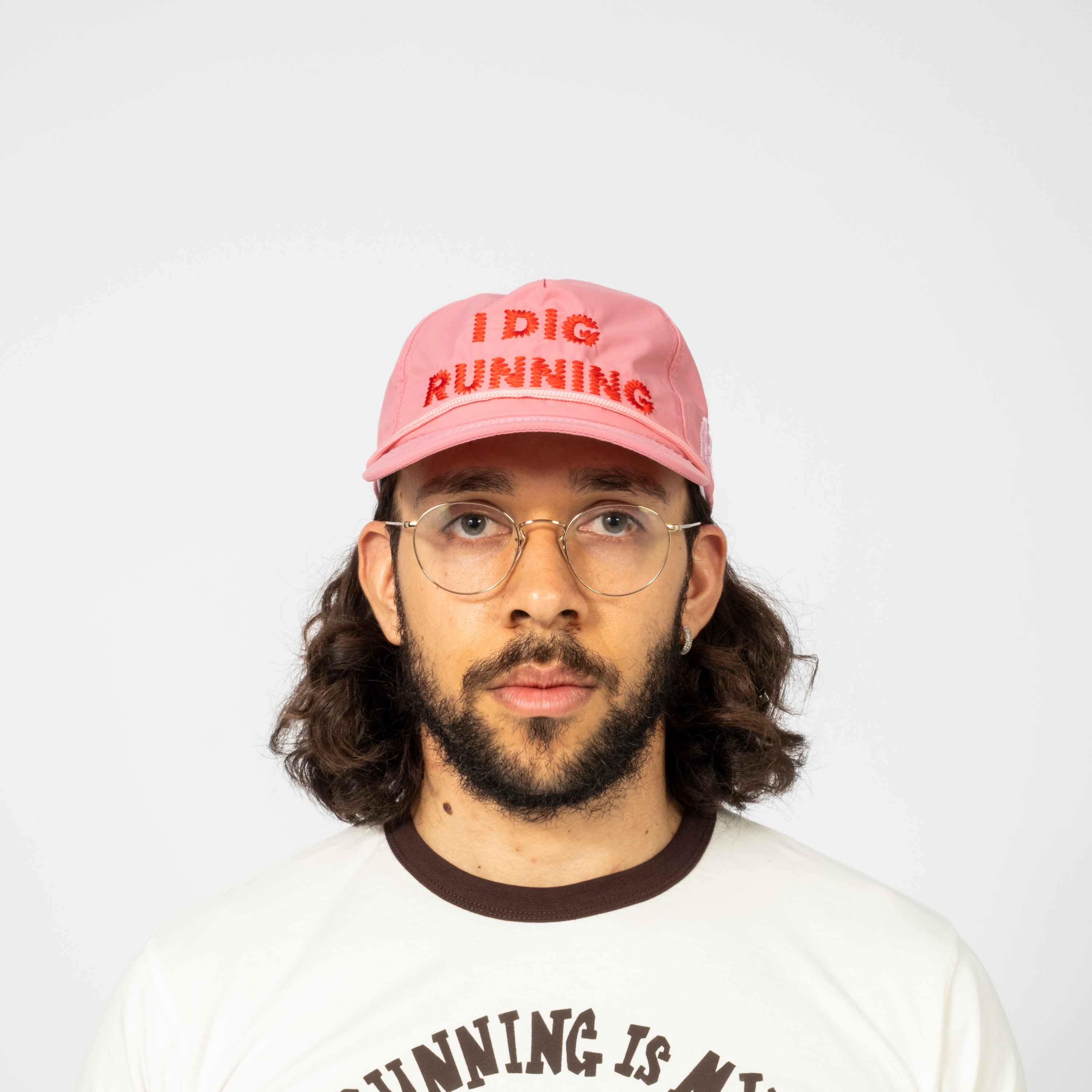 [ALEX ZONO] "I DIG RUNNING" TRUCKER _ PINK