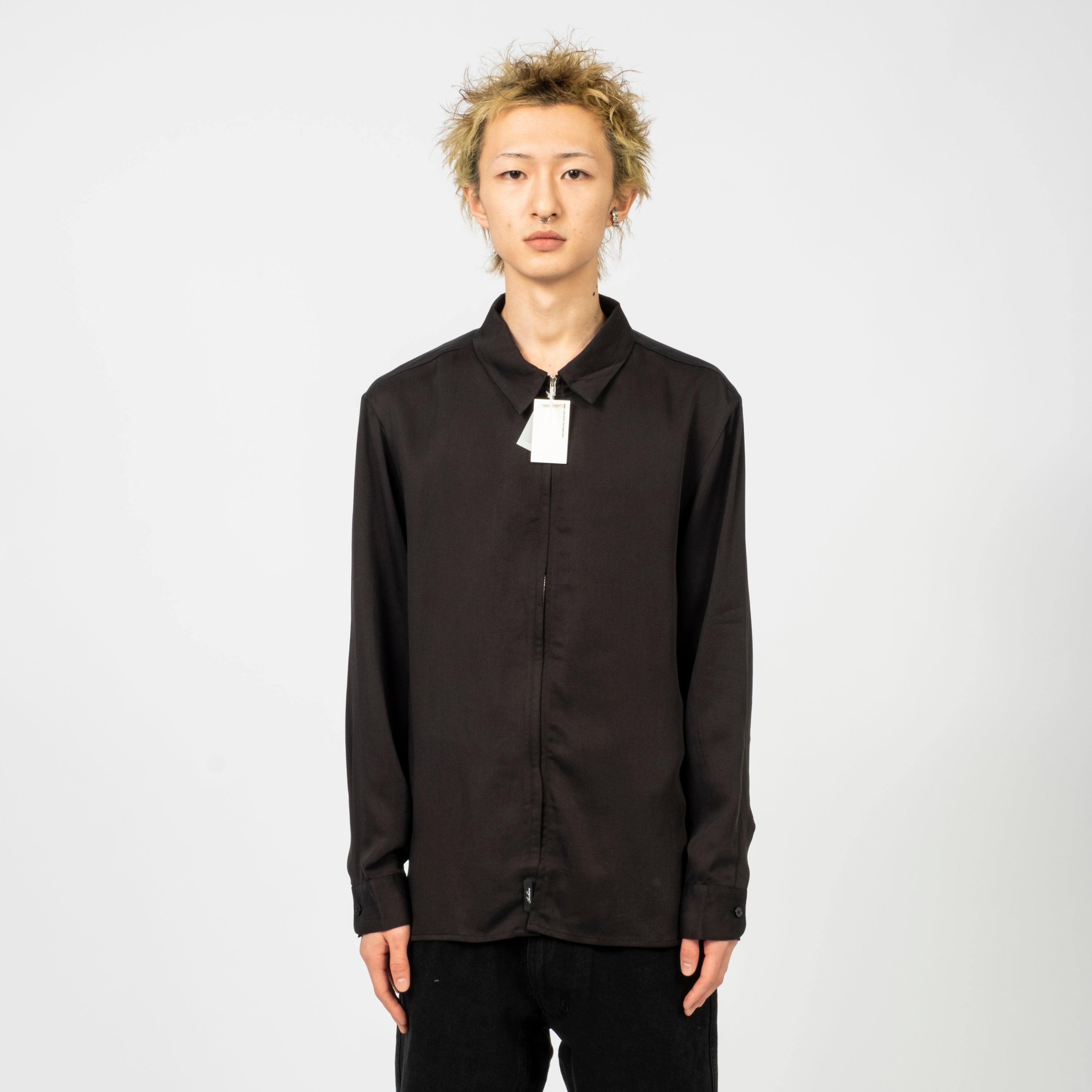 [POST ARCHIVE FACTION] ZIP SHIRT (ARCHIVE) _ BLACK