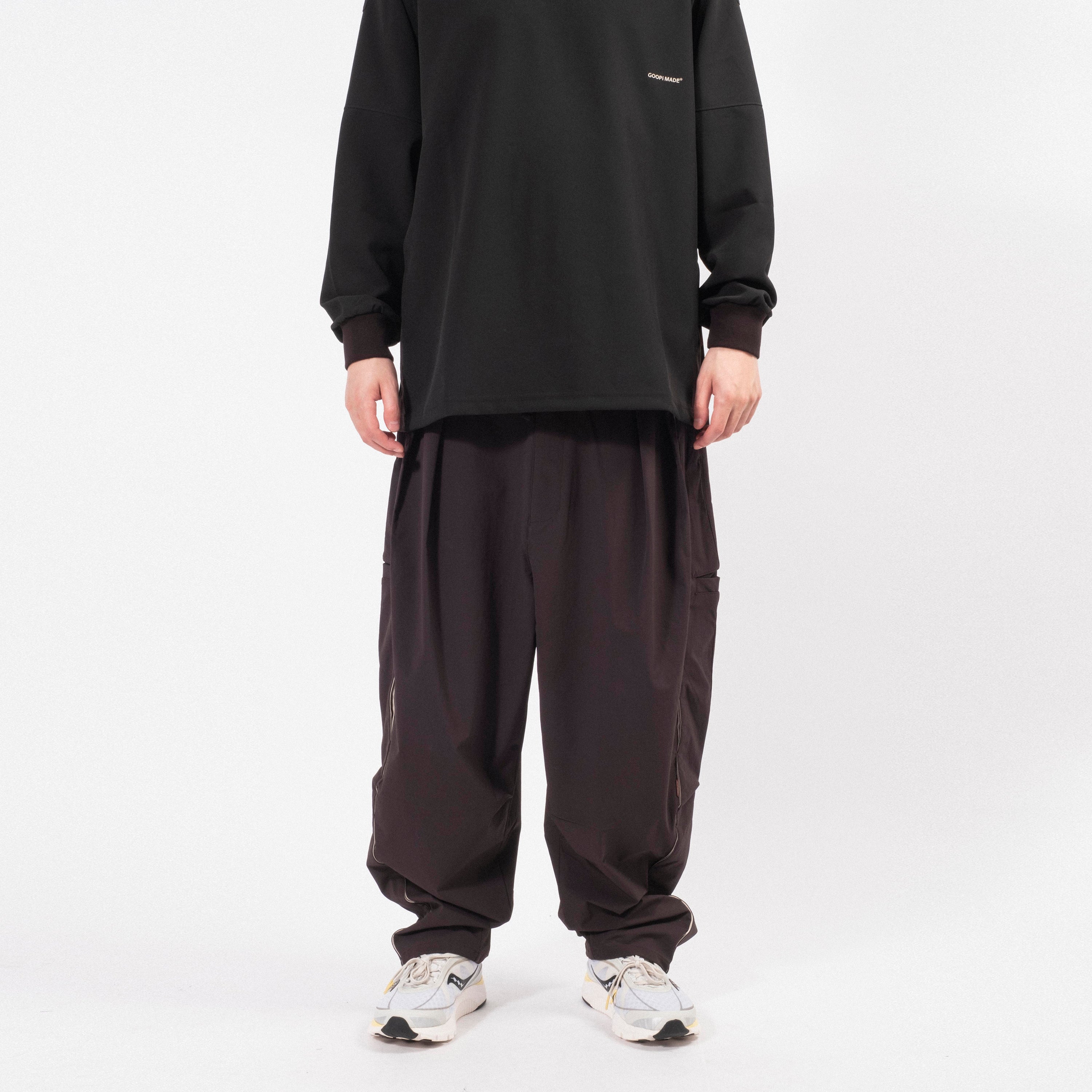 [GOOPiMADE X MASTER-PIECE] “MEQUIP-P1” DOUBLE LAYERS UTILITY TROUSERS _ BLACK