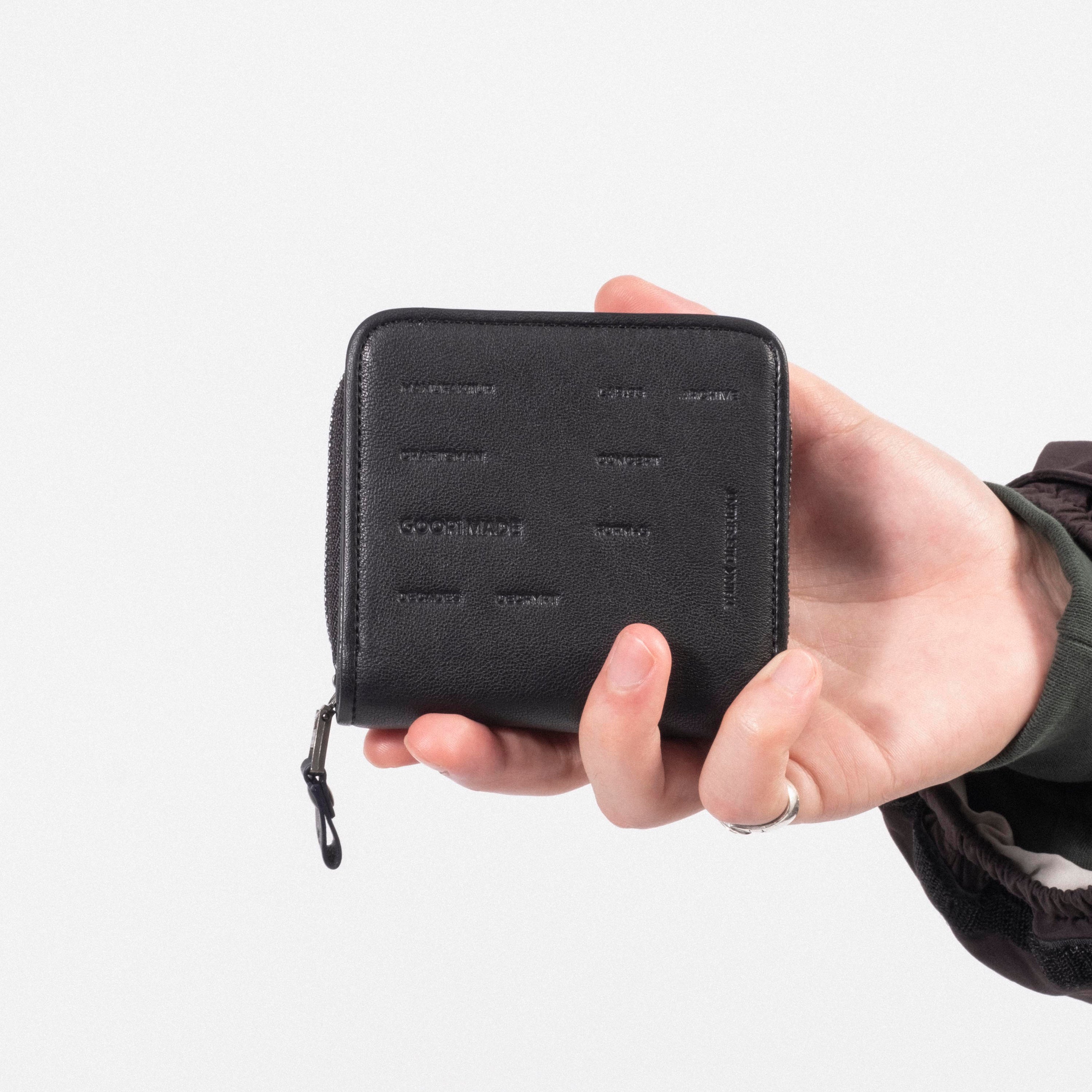[GOOPiMADE X MASTER-PIECE] “GMASTER-03” G-LOGO LEATHER FOND WALLET _ BLACK