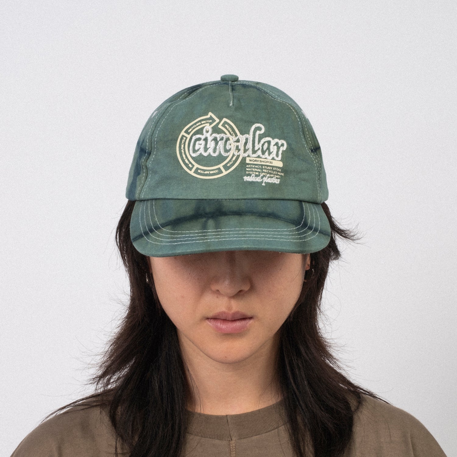 [SPACE AVAILABLE] CIRCULAR DESIGN CAP _ TYE DYE GREEN