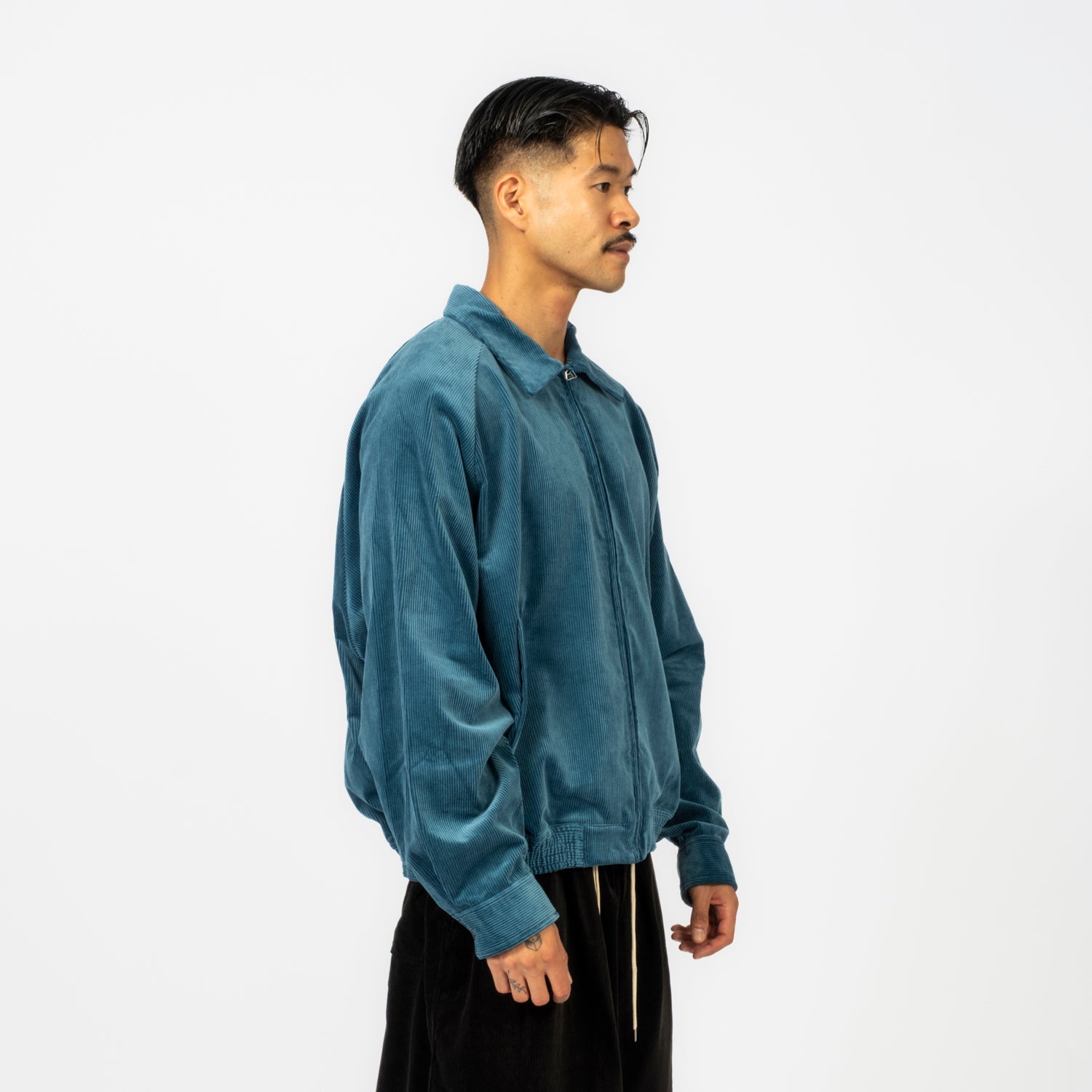 [SILLAGE] ZIP UP BLOUSON _ CORDUROY BLUE