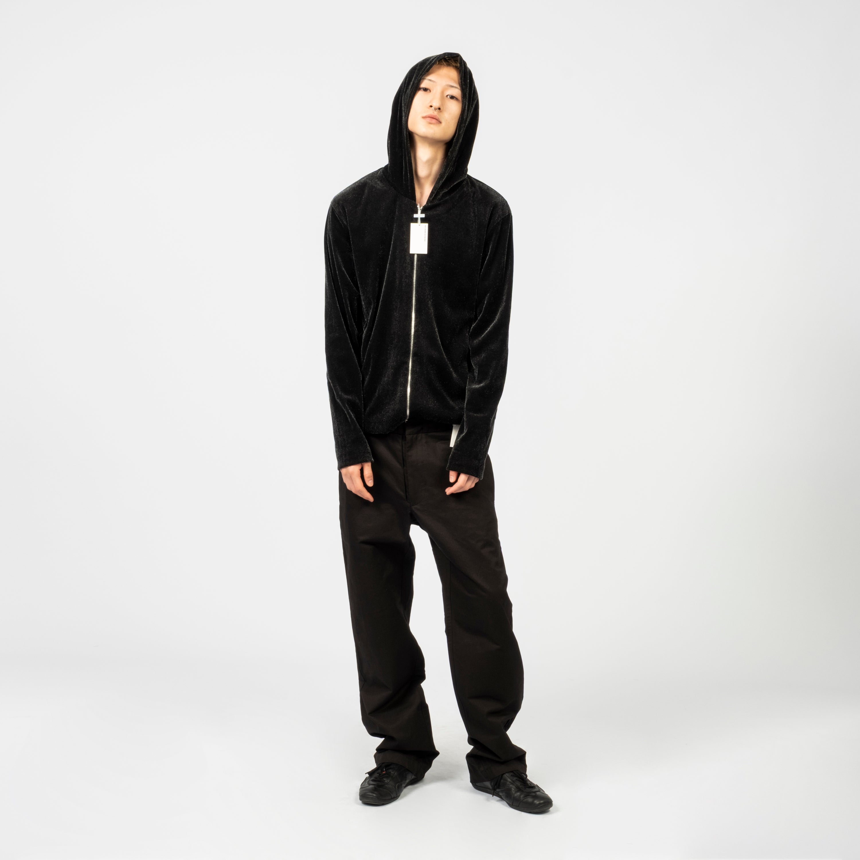 POST ARCHIVE FACTION] CABARET HOODIE (ARCHIVE) _ BLACK