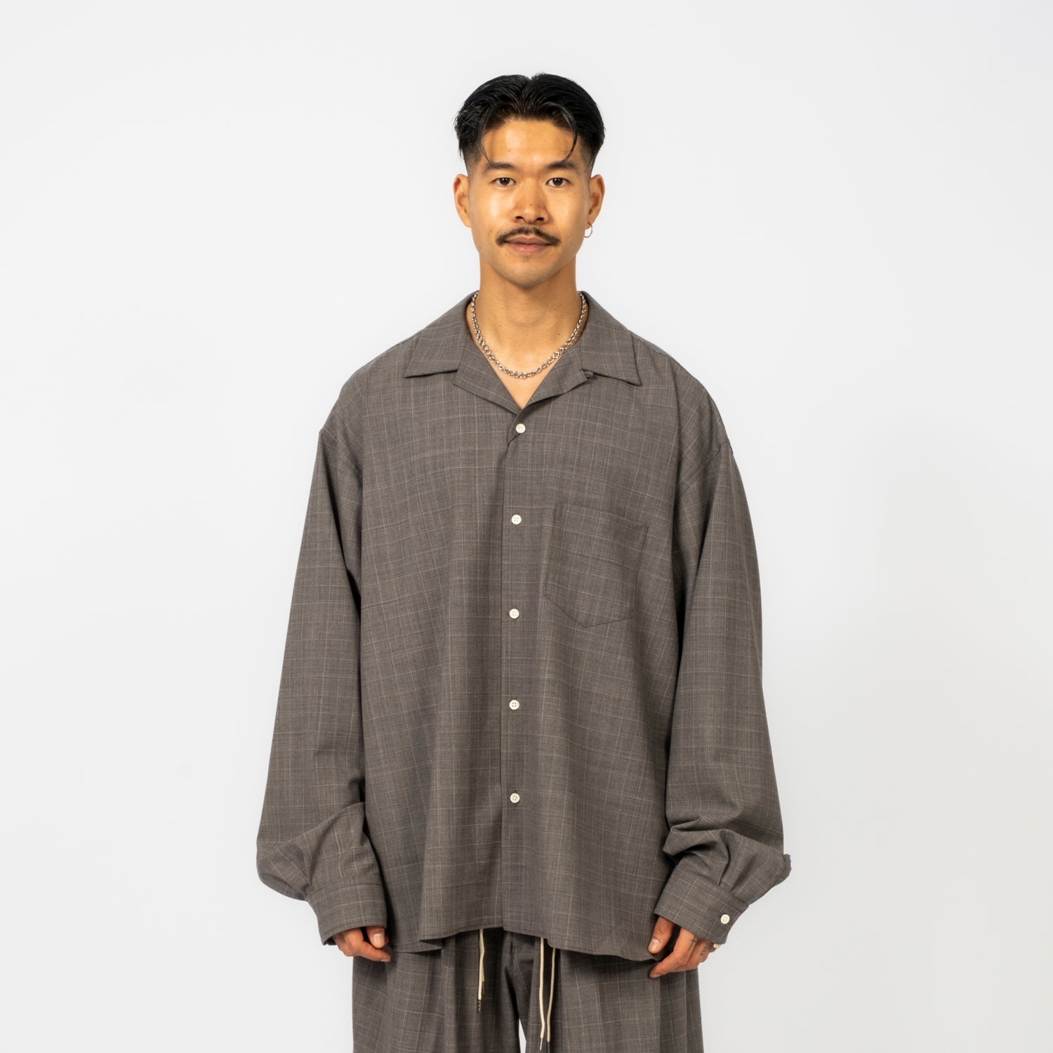 [SILLAGE] RE-ENGINEERED OVERSHIRT _ GLEN CHECK