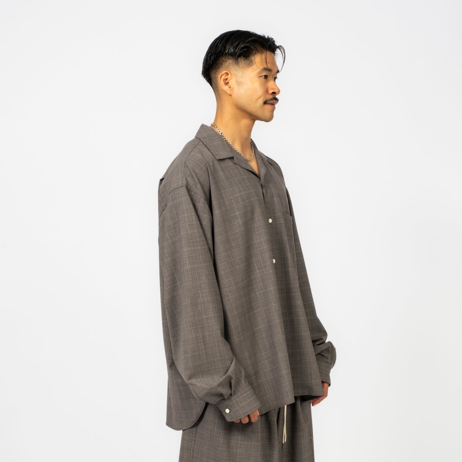 [SILLAGE] RE-ENGINEERED OVERSHIRT _ GLEN CHECK