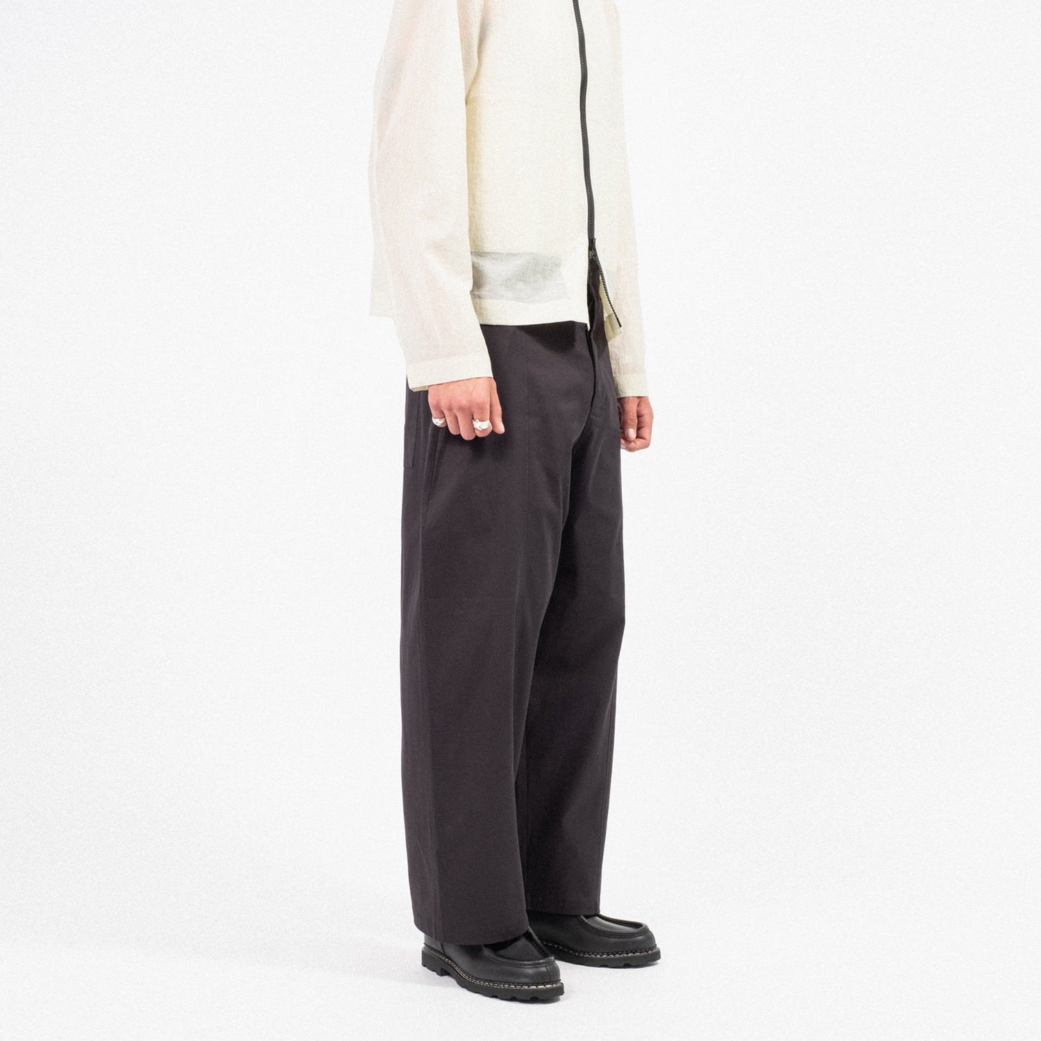 [SAGE NATION] WELT TROUSER _ BLACK