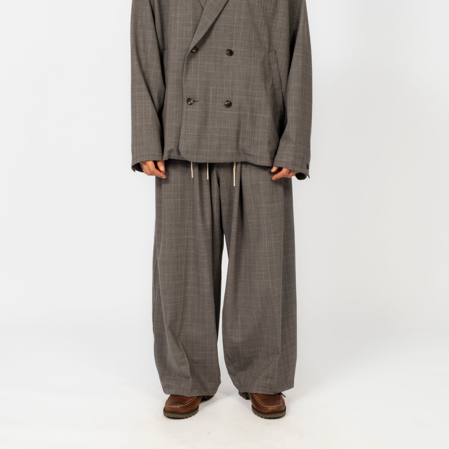 [SILLAGE] CIRCULAR PANTS _ GLEN CHECK