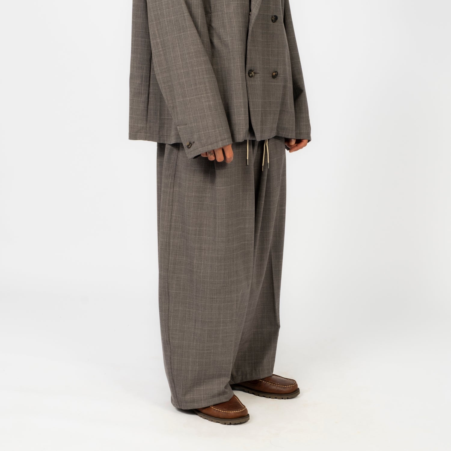 [SILLAGE] CIRCULAR PANTS _ GLEN CHECK