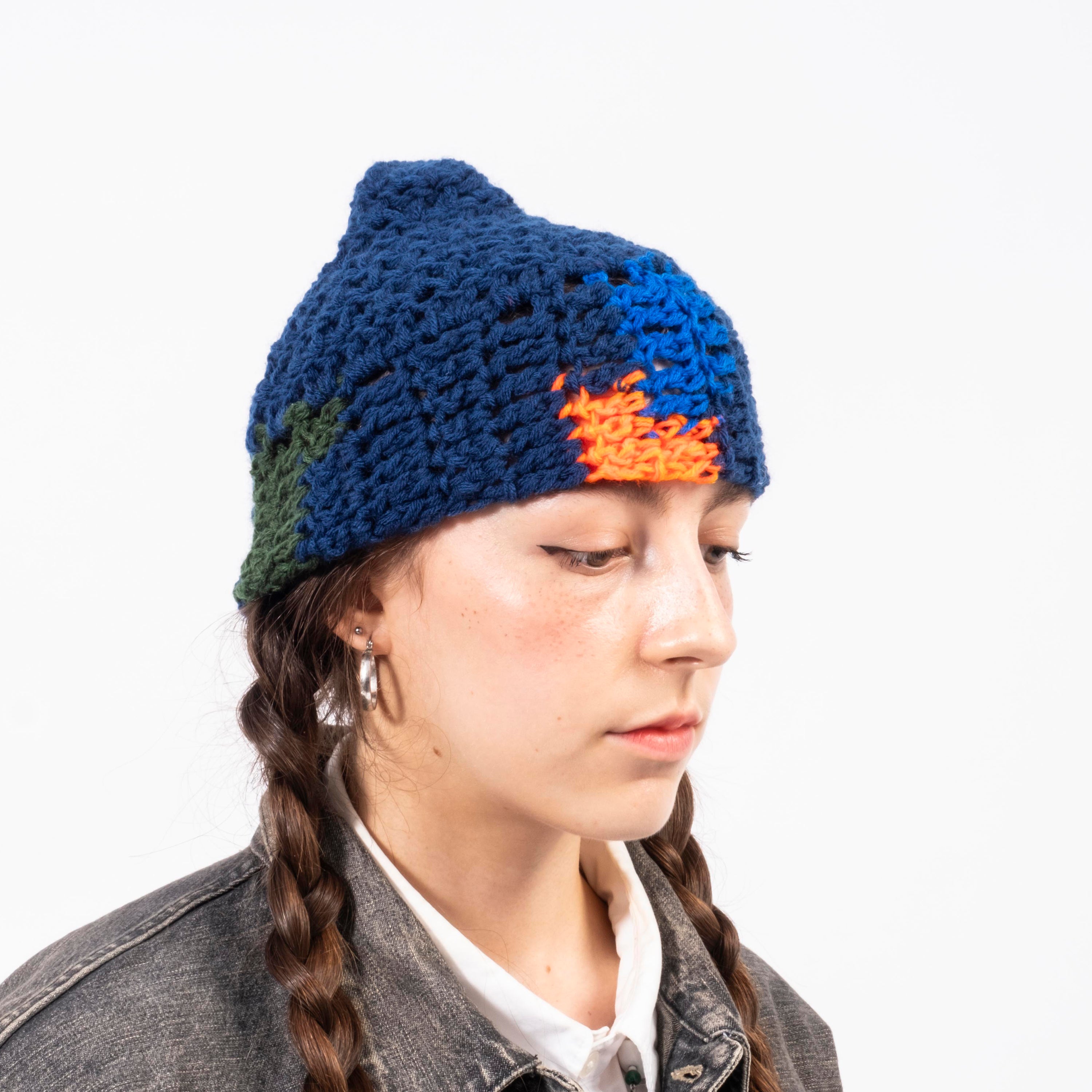 [APOLLON] SPECIAL KNIT _ BLUE X ORANGE