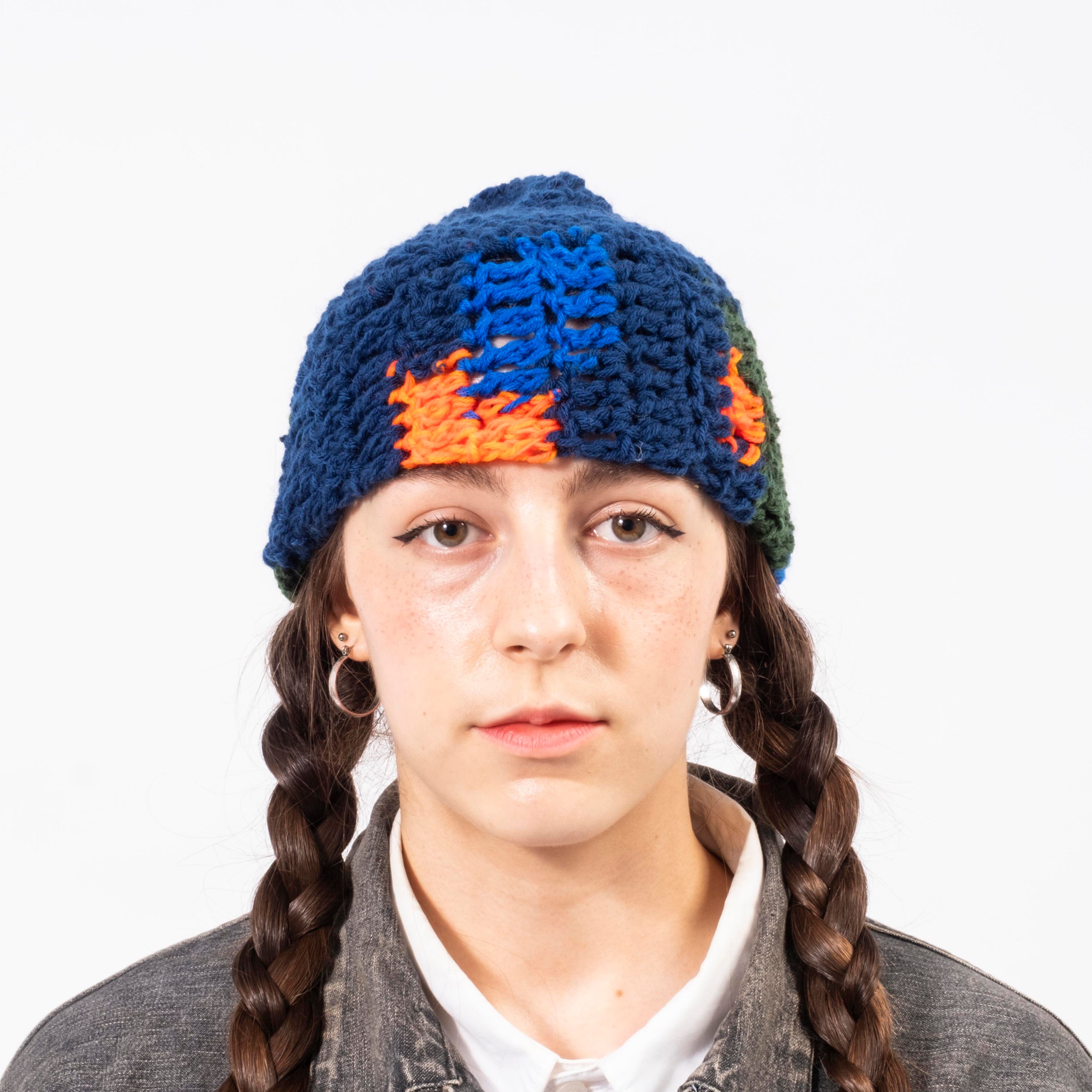 [APOLLON] SPECIAL KNIT _ BLUE X ORANGE