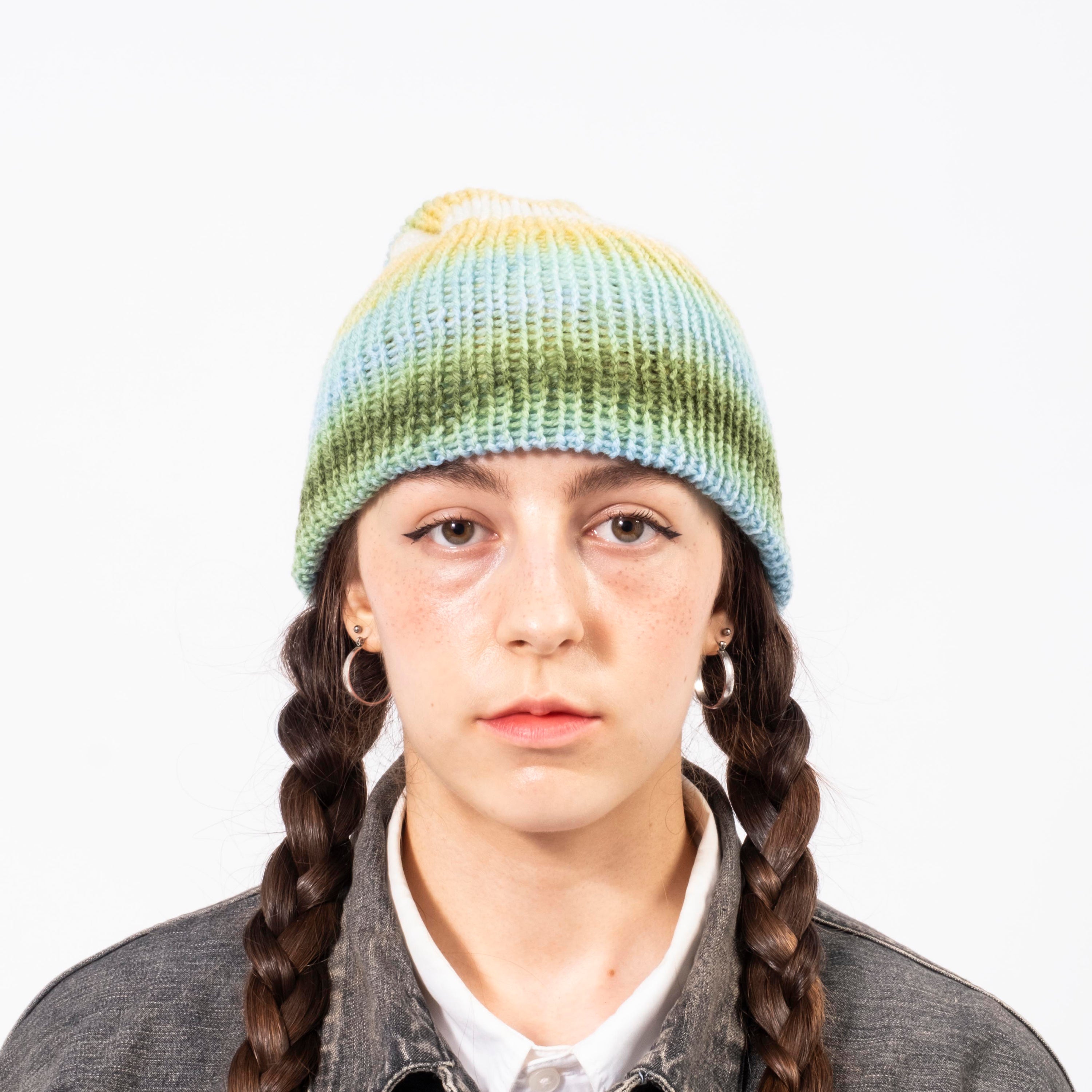 [APOLLON] STRIPE KNIT _ GREEN X YELLOW