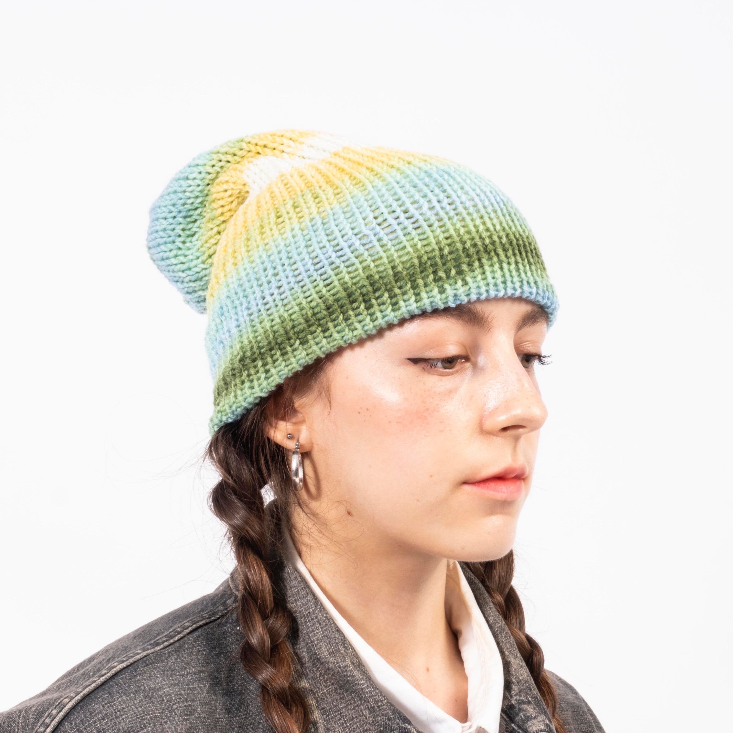 [APOLLON] STRIPE KNIT _ GREEN X YELLOW