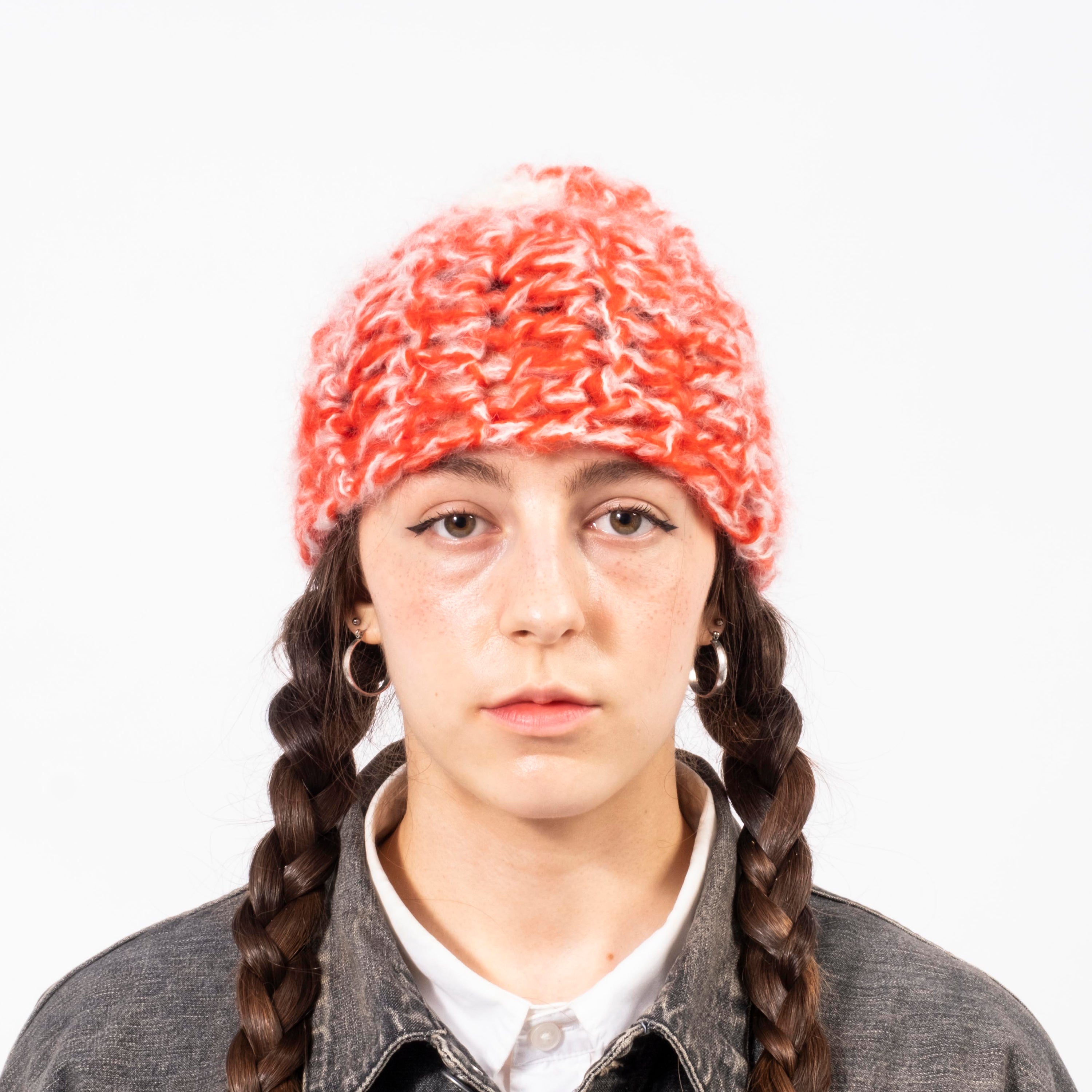 [APOLLON] MOHAIR KNIT _ ORANGE