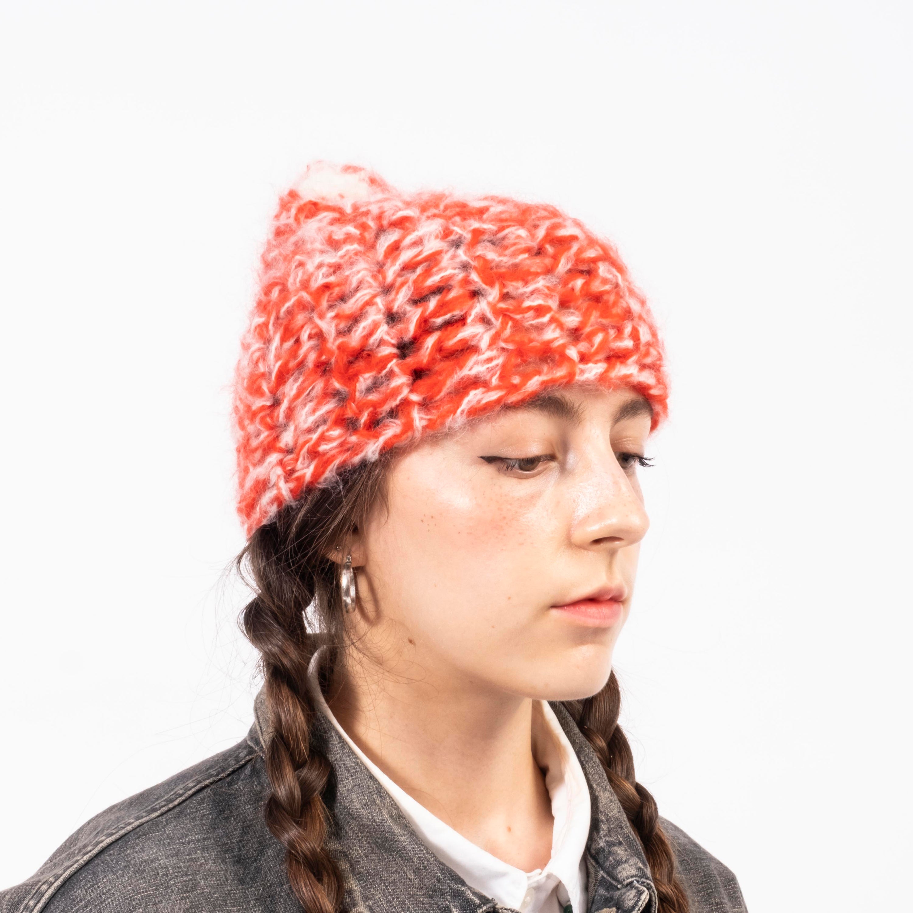 [APOLLON] MOHAIR KNIT _ ORANGE