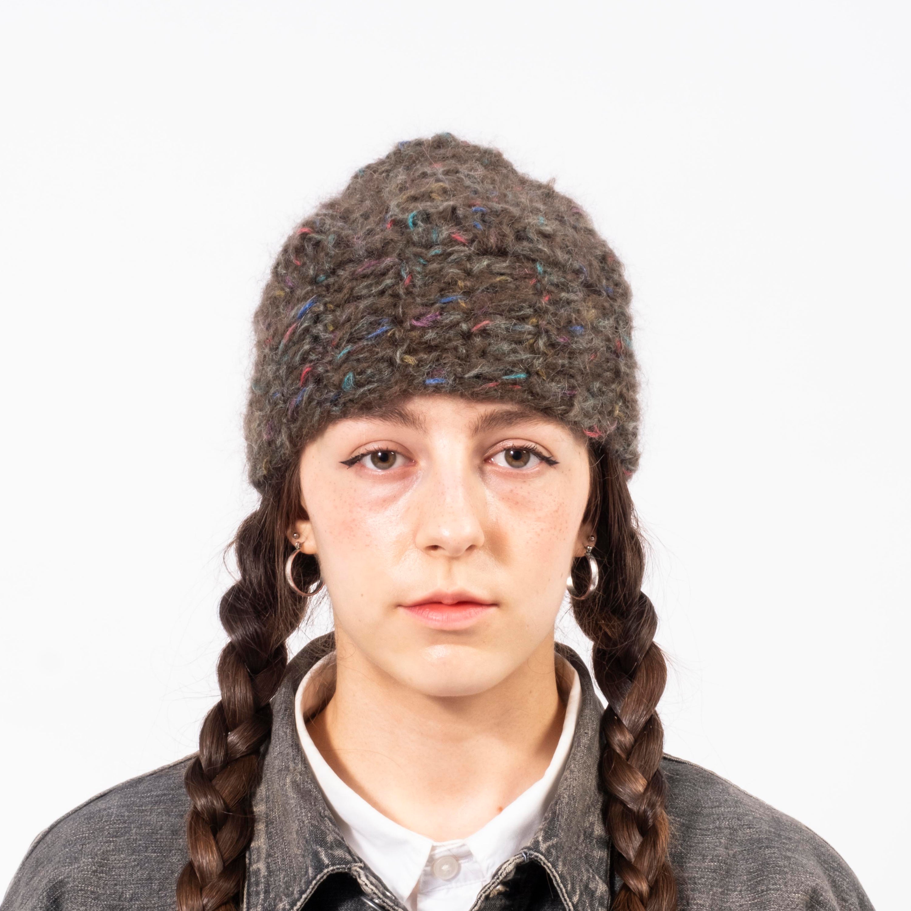 [APOLLON] MOHAIR KNIT _ BROWN MIX