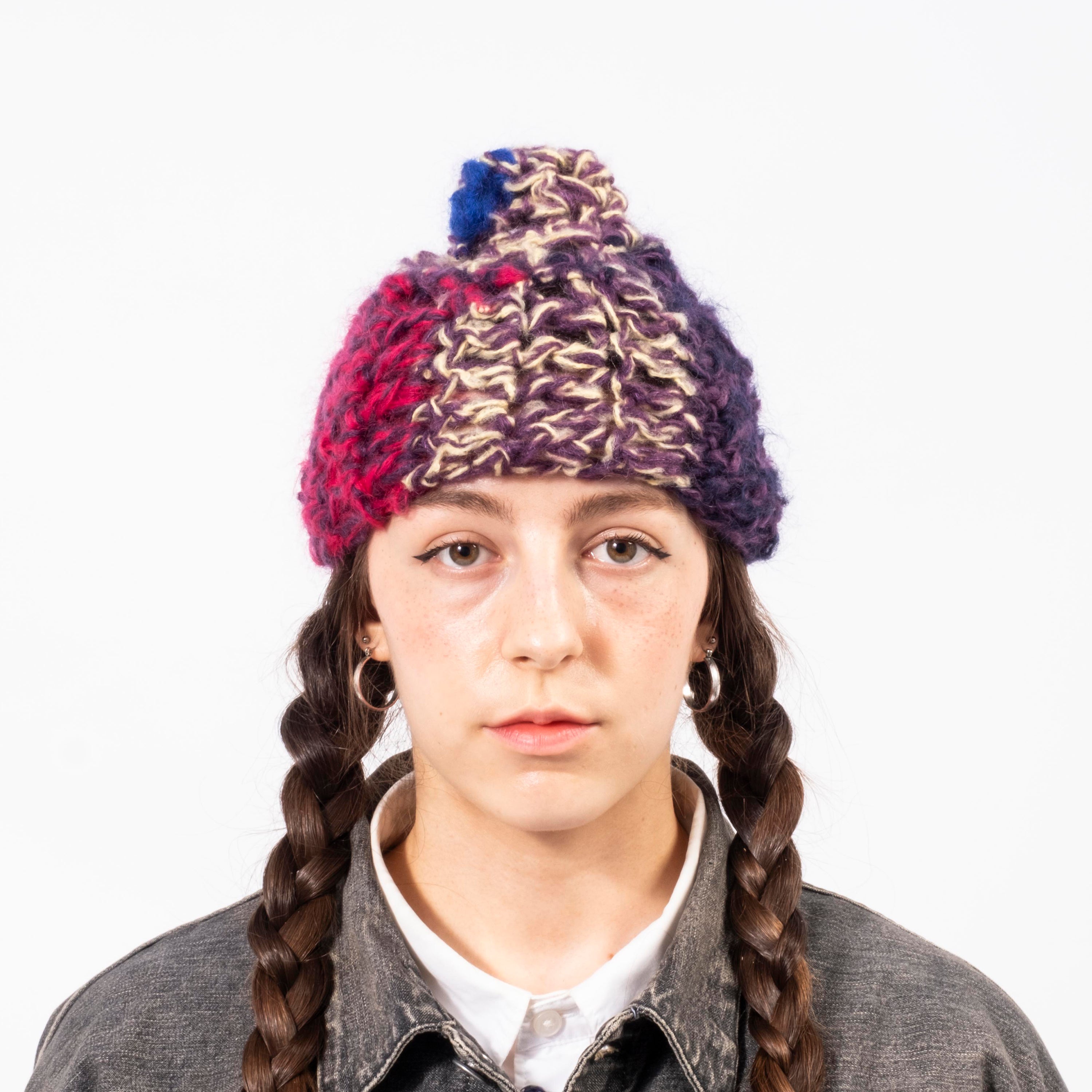 [APOLLON] MOHAIR KNIT _ PURPLE X PINK
