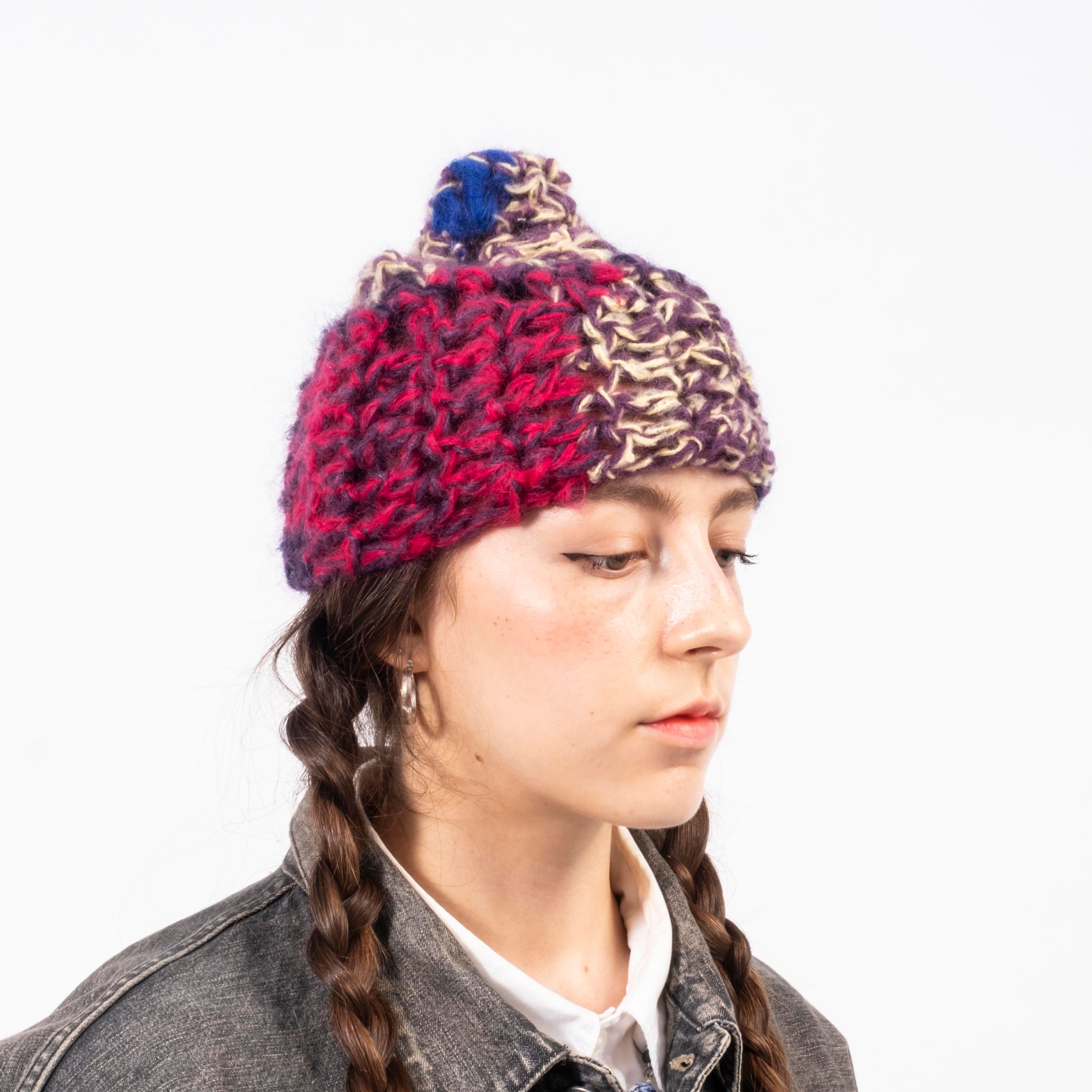 [APOLLON] MOHAIR KNIT _ PURPLE X PINK