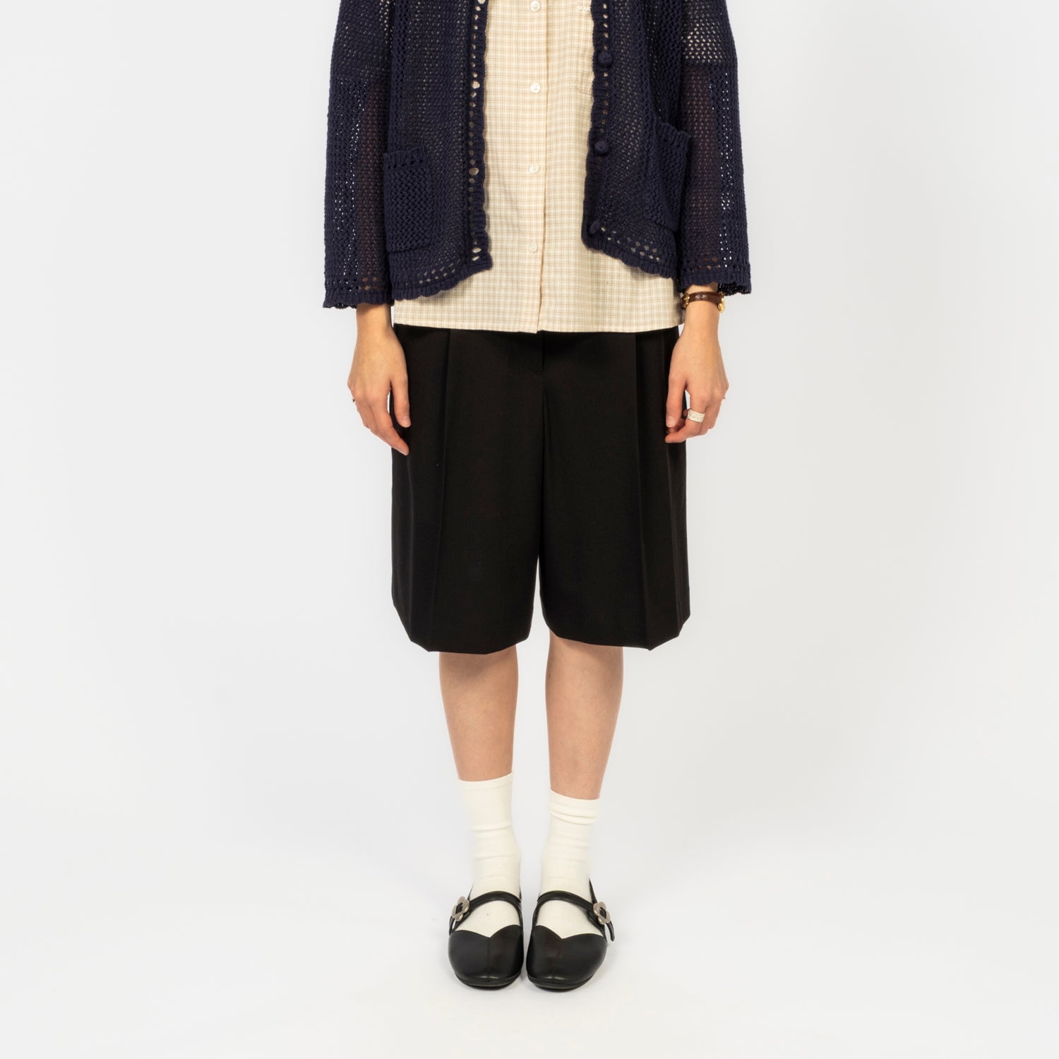 [DUNST] BERMUDA SHORTS _ BLACK