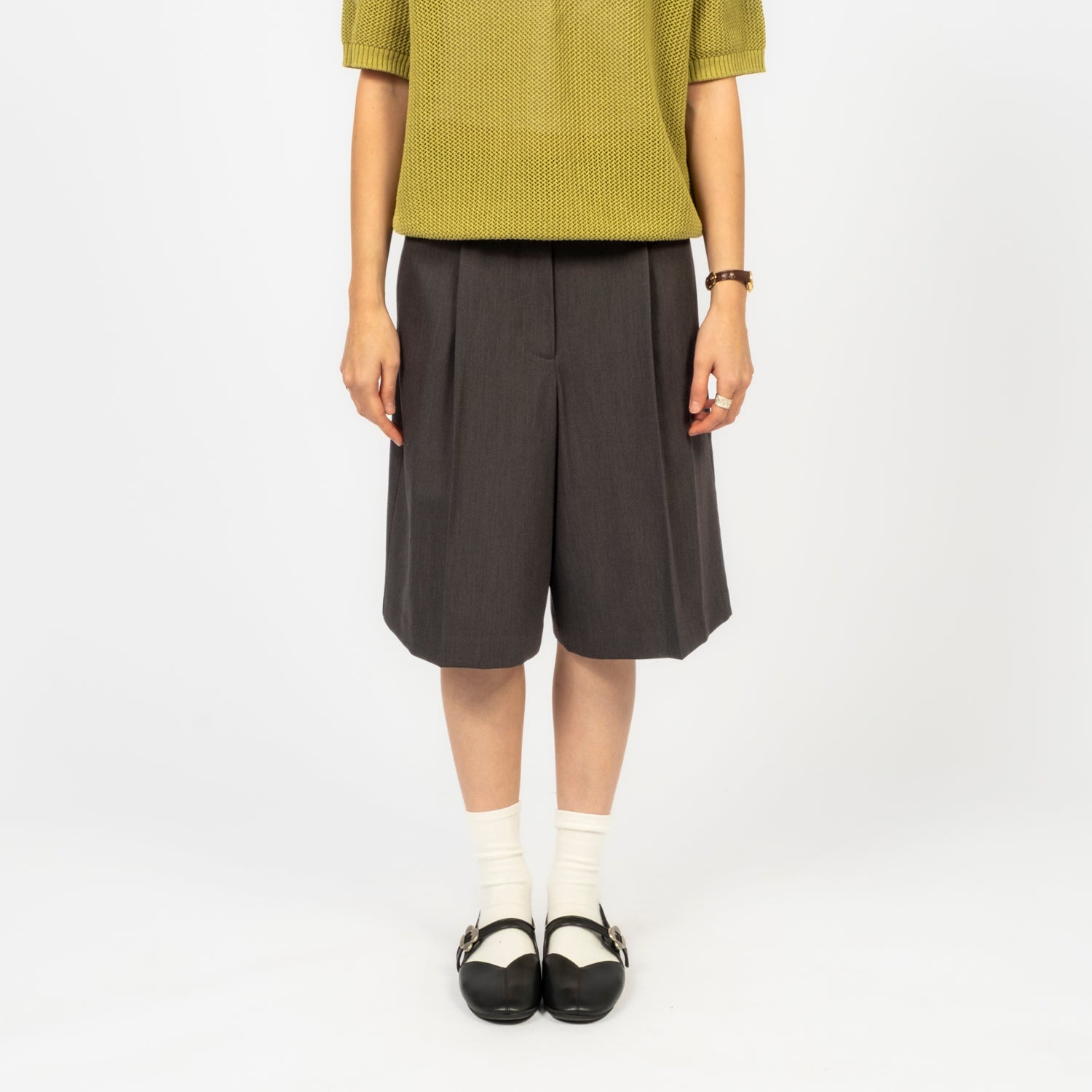 [DUNST] BERMUDA SHORTS _ CHARCOAL GREY