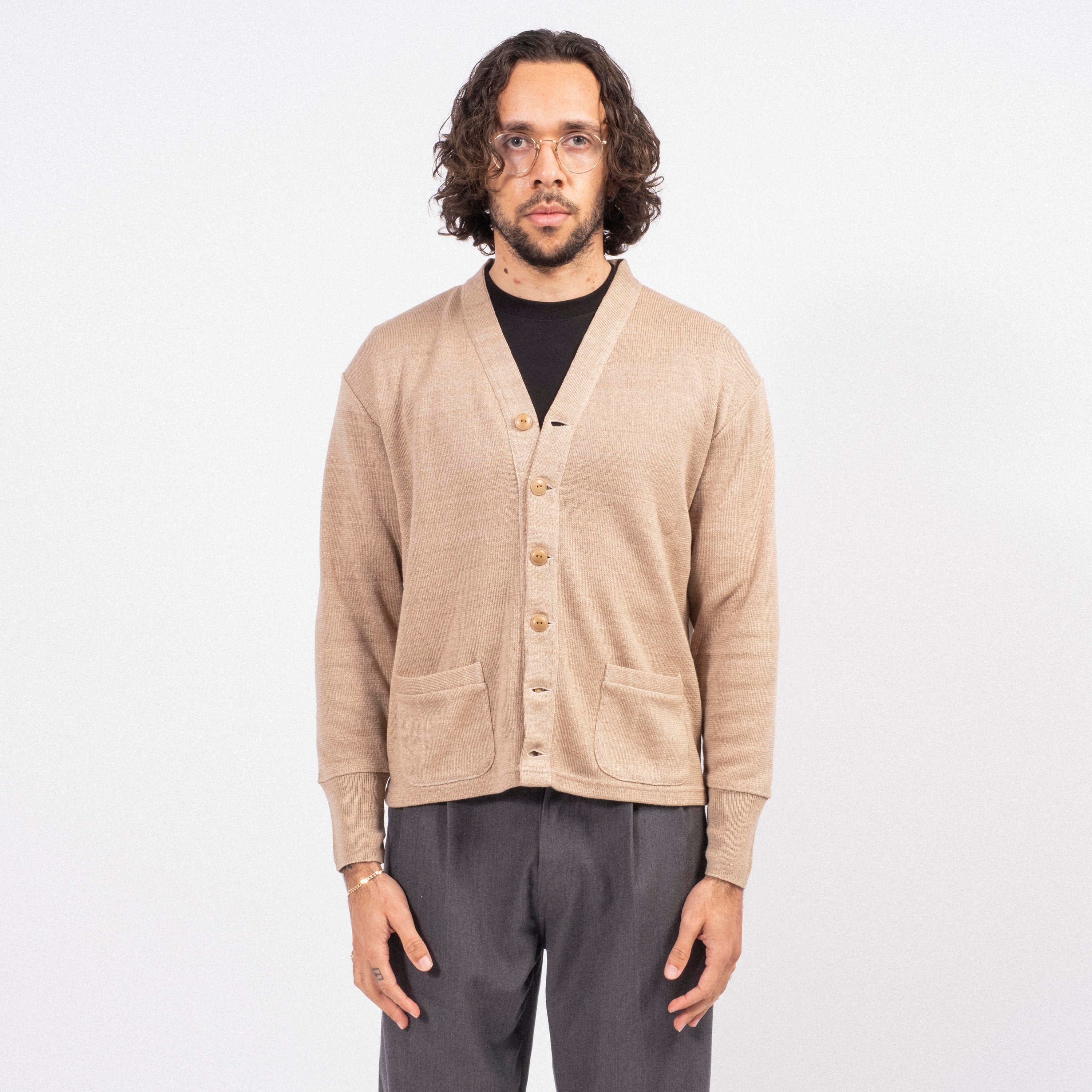 [T.T] LOT.524 WORK CARDIGAN _ BEIGE