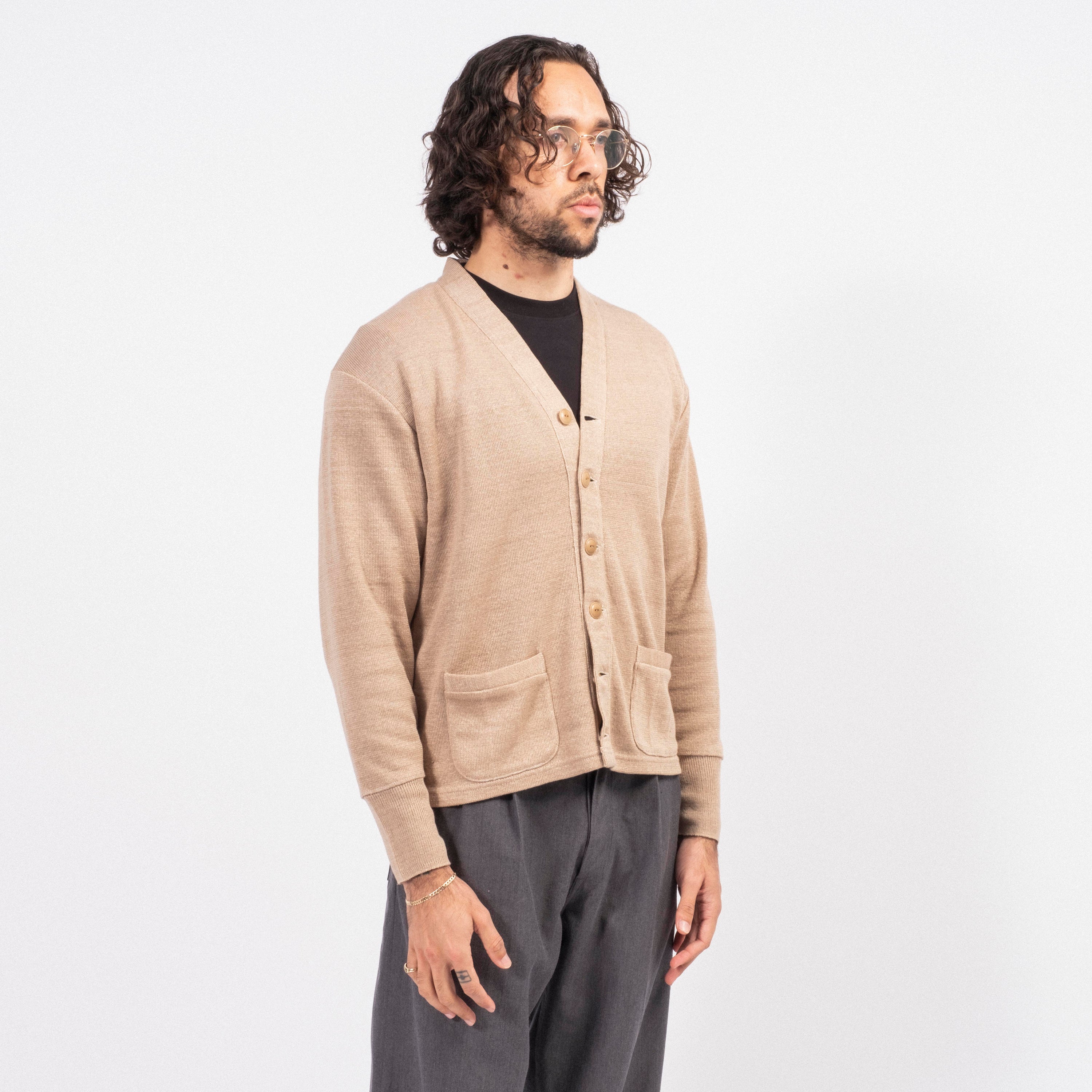 [T.T] LOT.524 WORK CARDIGAN _ BEIGE