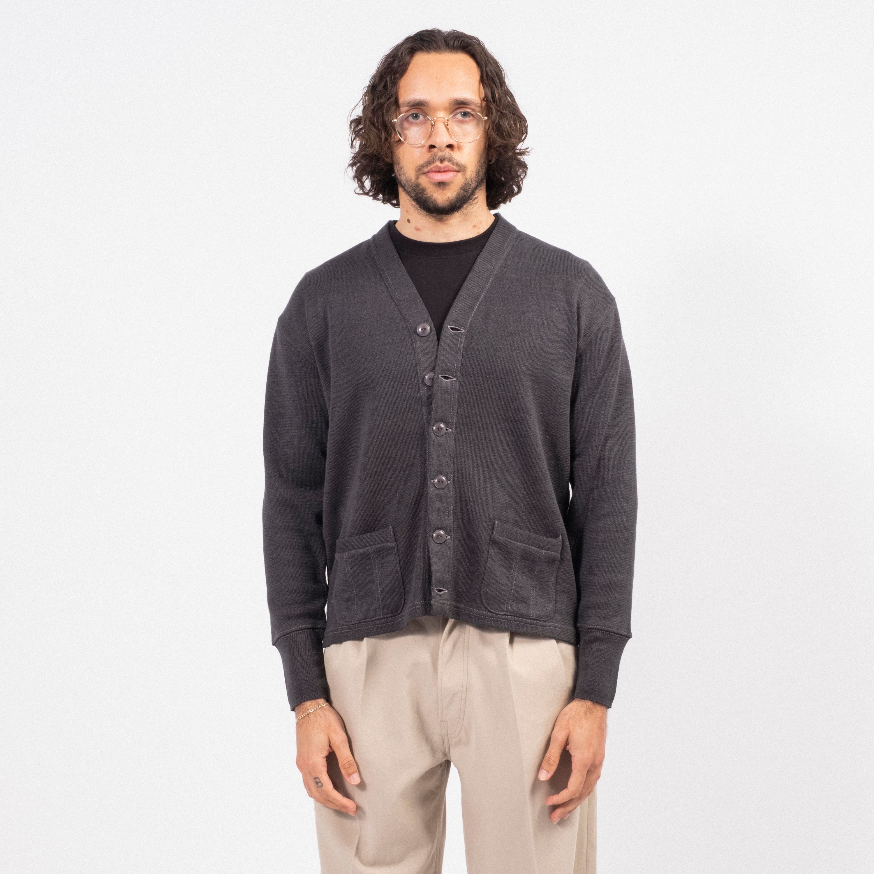 [T.T] LOT.524 WORK CARDIGAN _ CHARCOAL