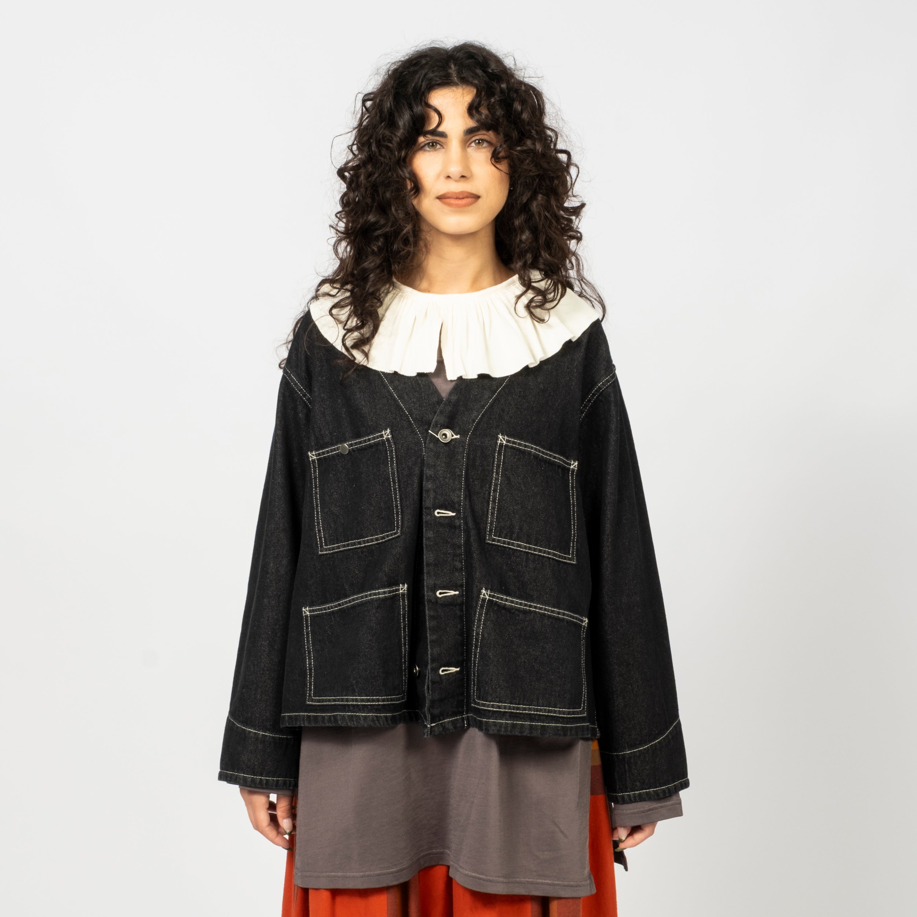 [BEAMS BOY] O.DENIM ENGINEER JACKET _ BLACK