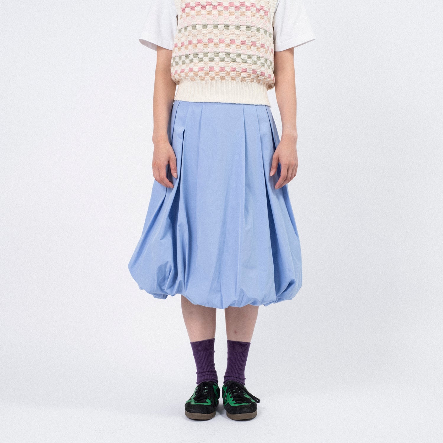 [DUNST] BALLOON MIDI SKIRT _ BLUE