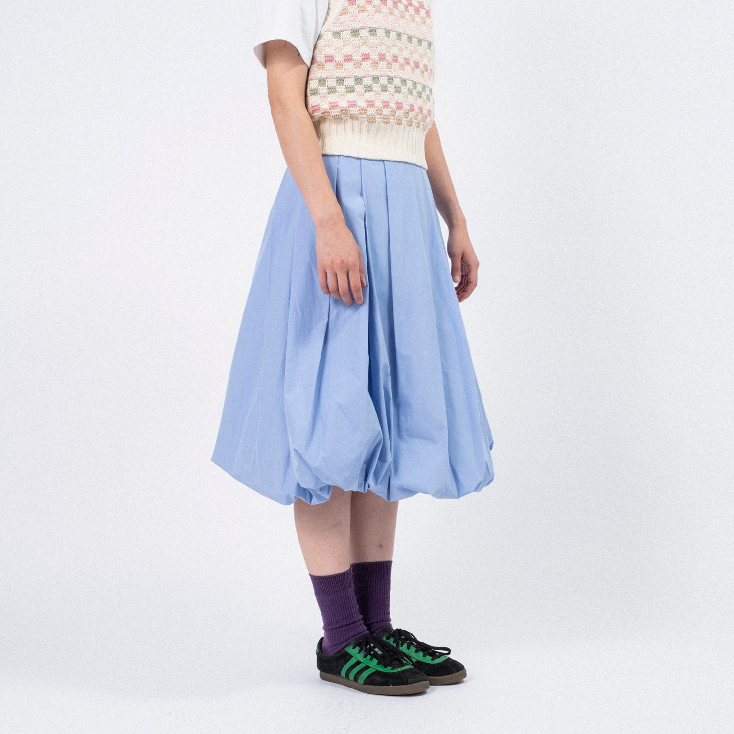 [DUNST] BALLOON MIDI SKIRT _ BLUE