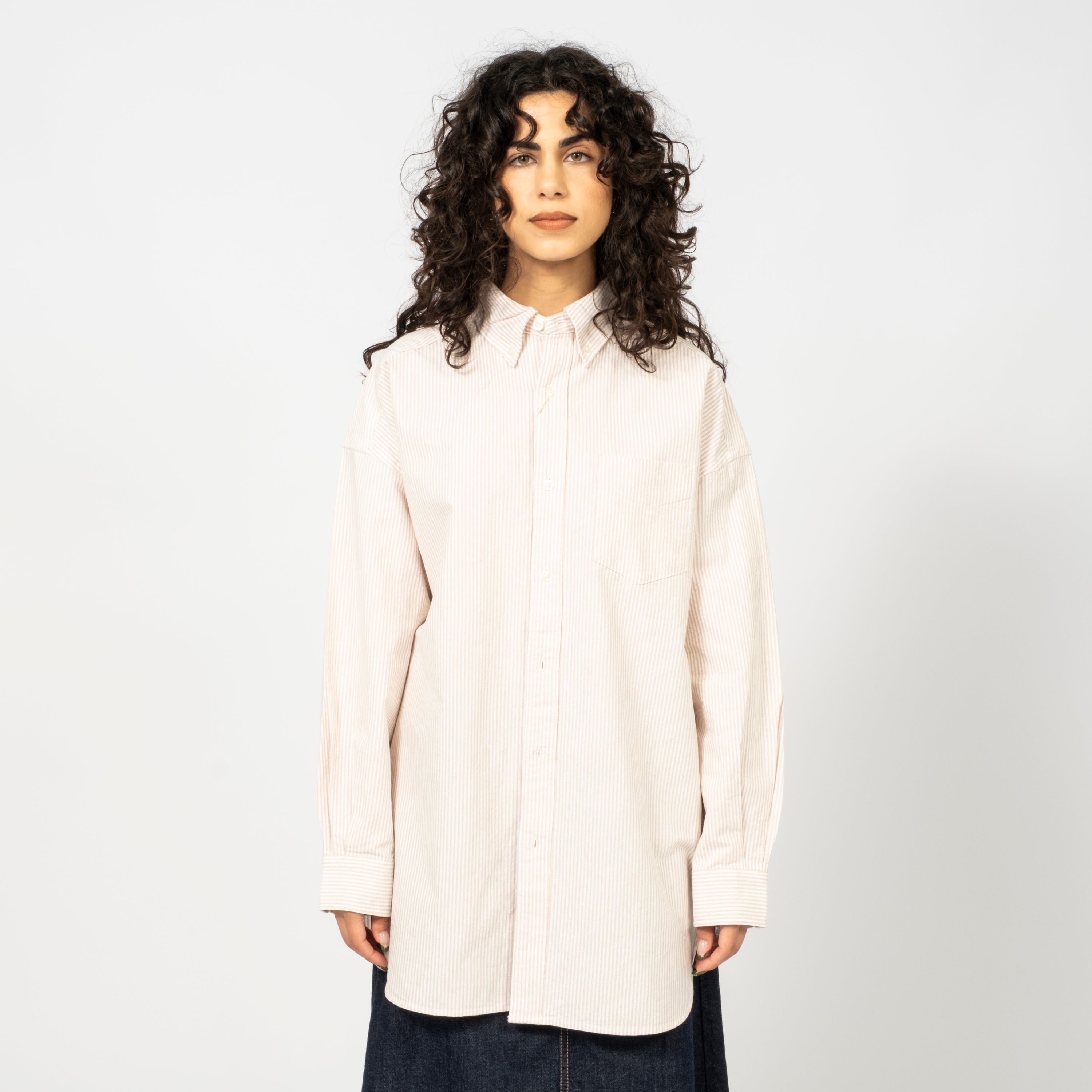 [BEAMS BOY] O.BIG BD SHIRT _ YELLOW