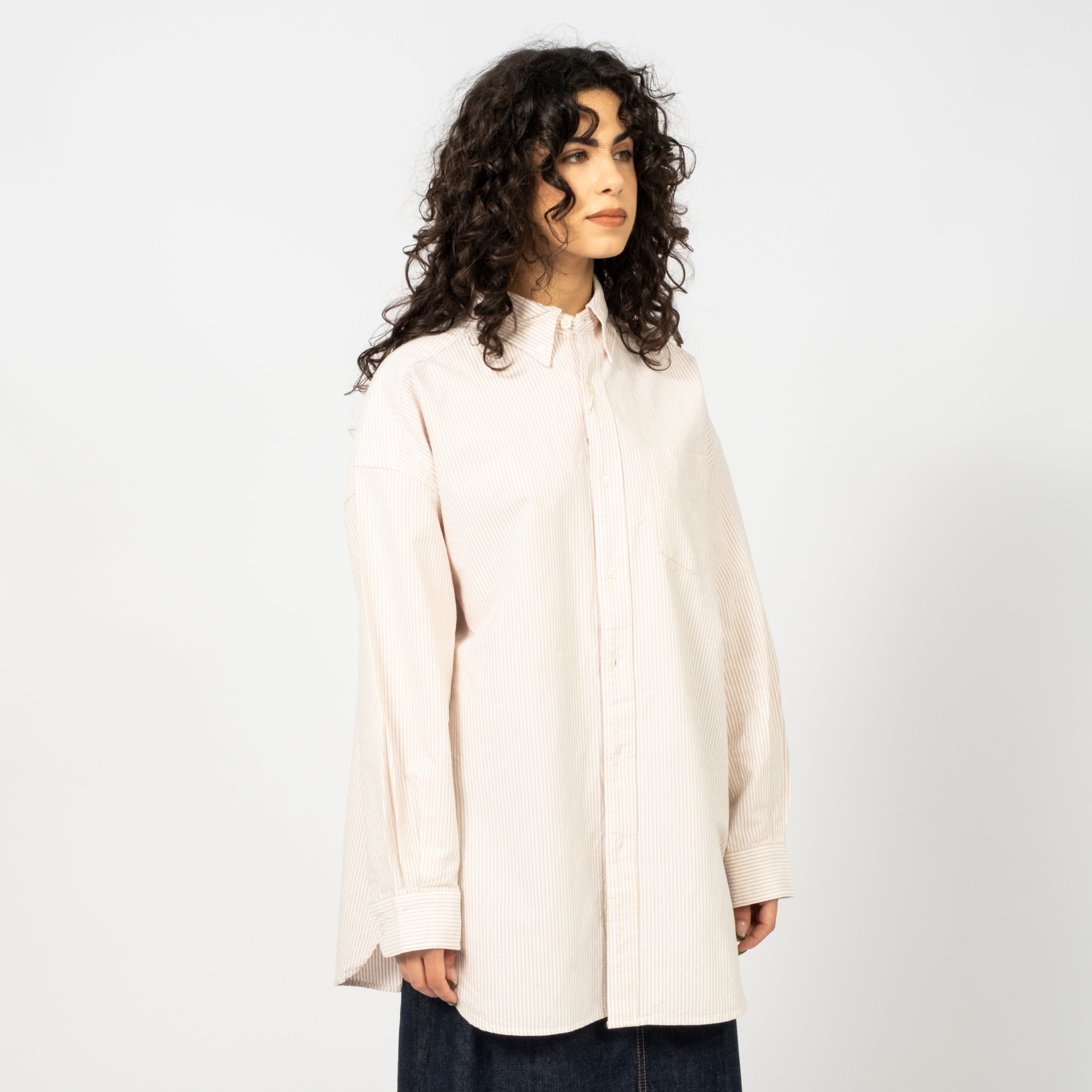 [BEAMS BOY] O.BIG BD SHIRT _ YELLOW