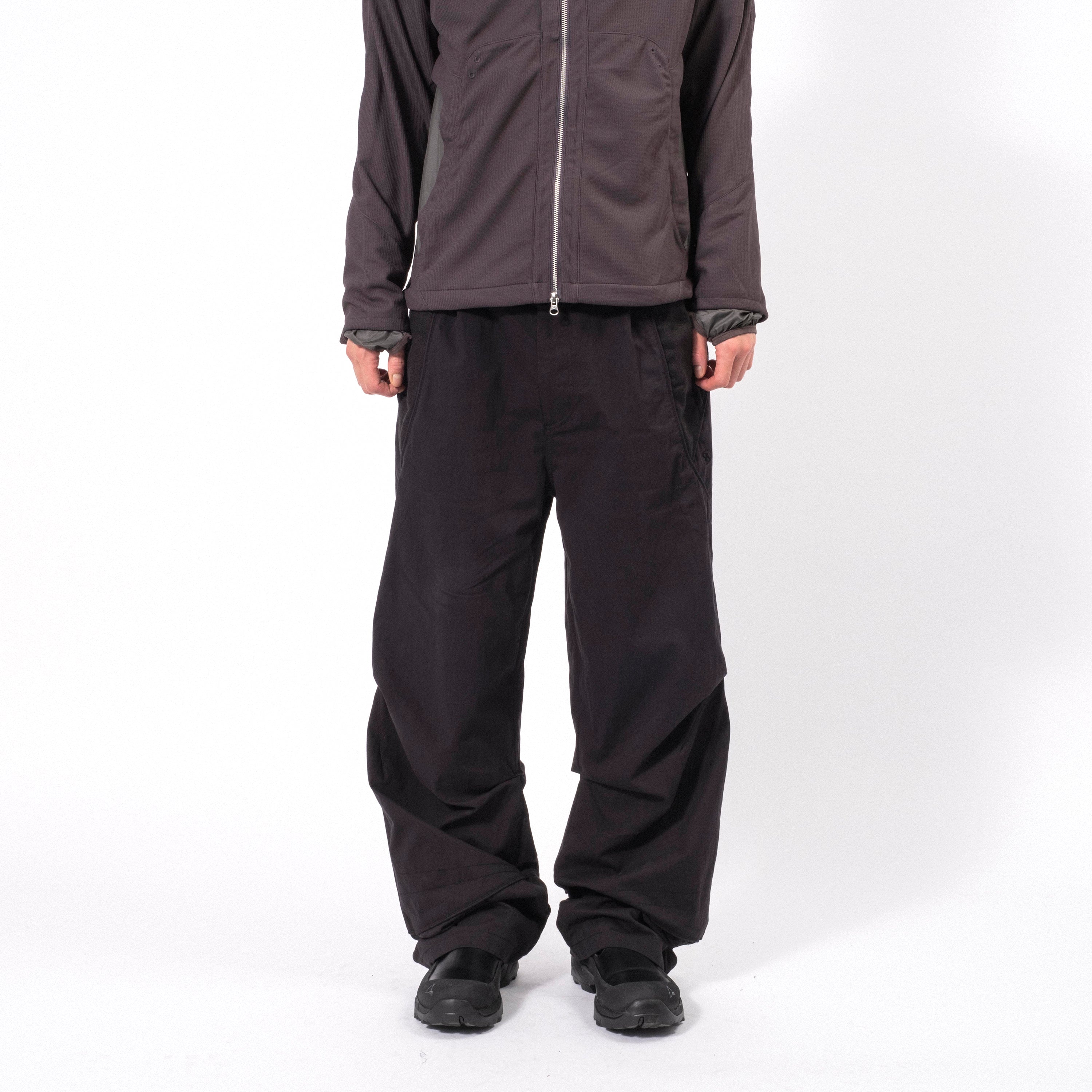 [SAN SAN GEAR] LINEN BLOCK PANTS _ BLACK
