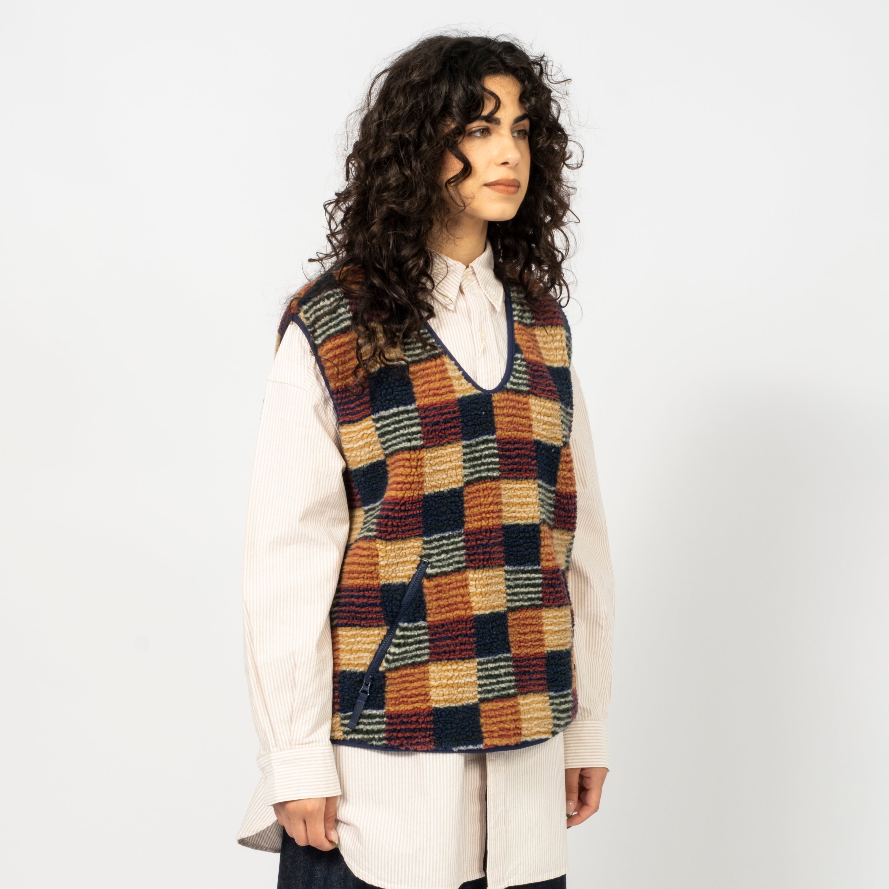 [BEAMS BOY] O.BOY JACQUARD BOA PULLOVER _ MULTI