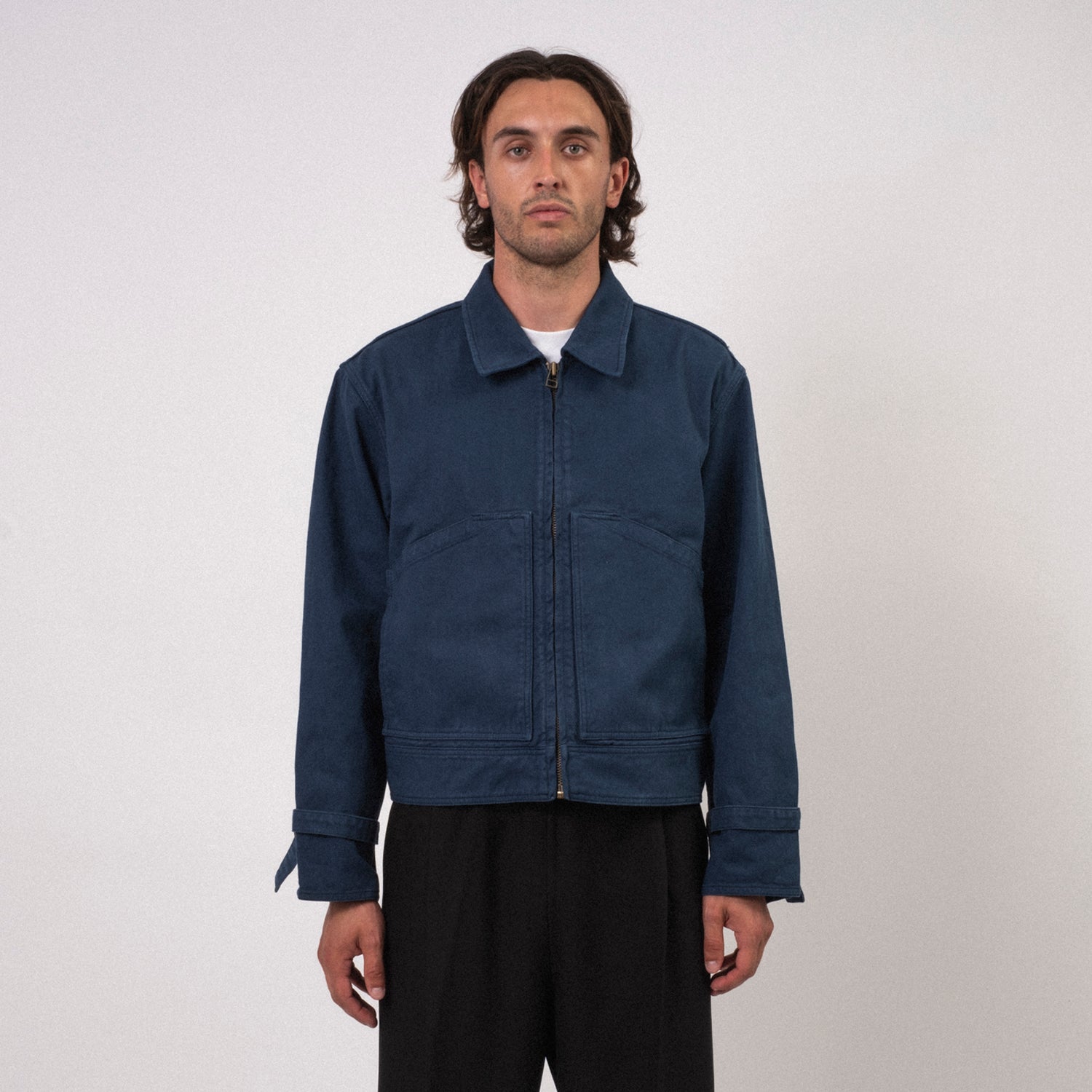 [STOCKHOLM (SURFBOARD) CLUB] U3000100 WORK JACKET _ BLUE