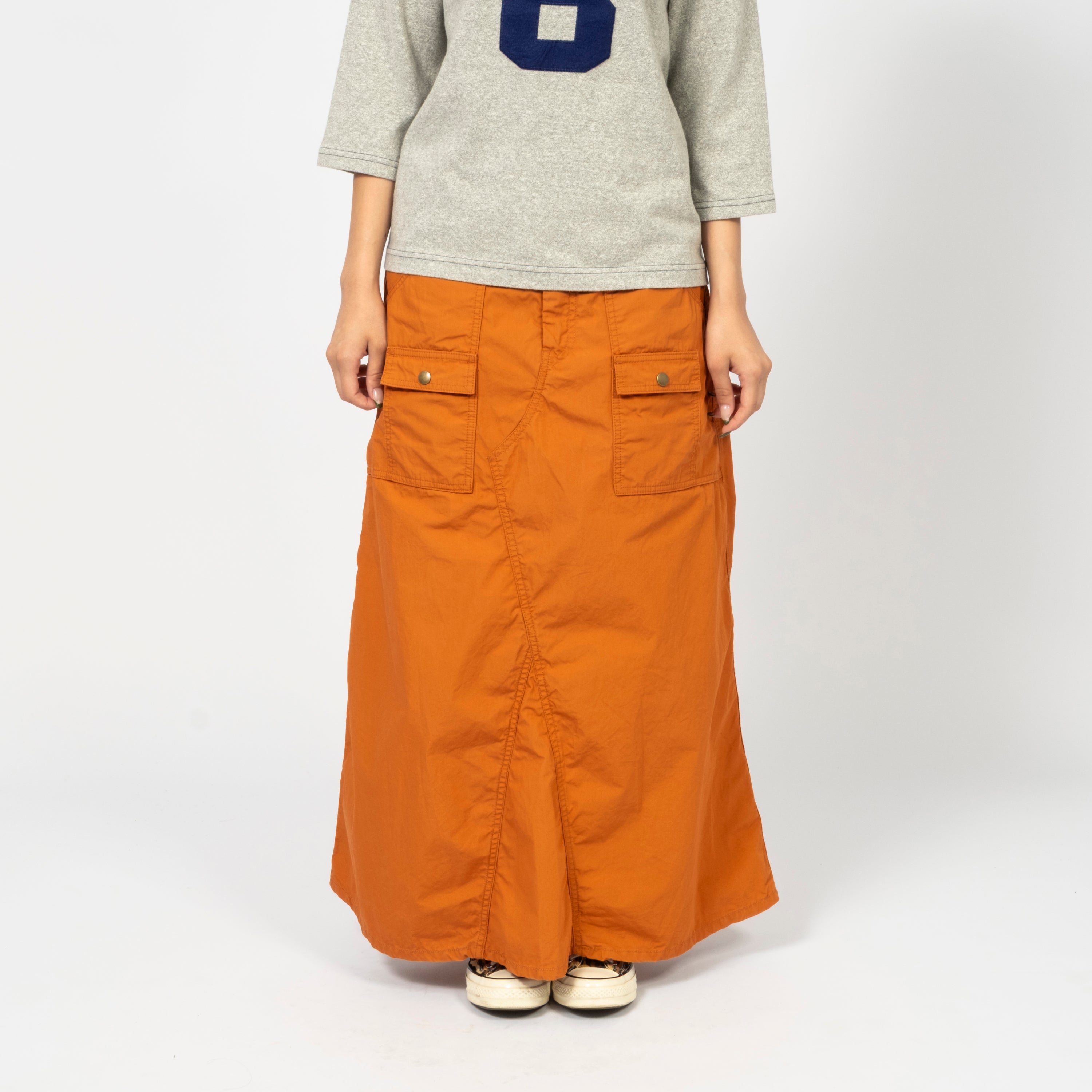 [BEAMS BOY] G.CO BUSH SKIRT _ ORANGE