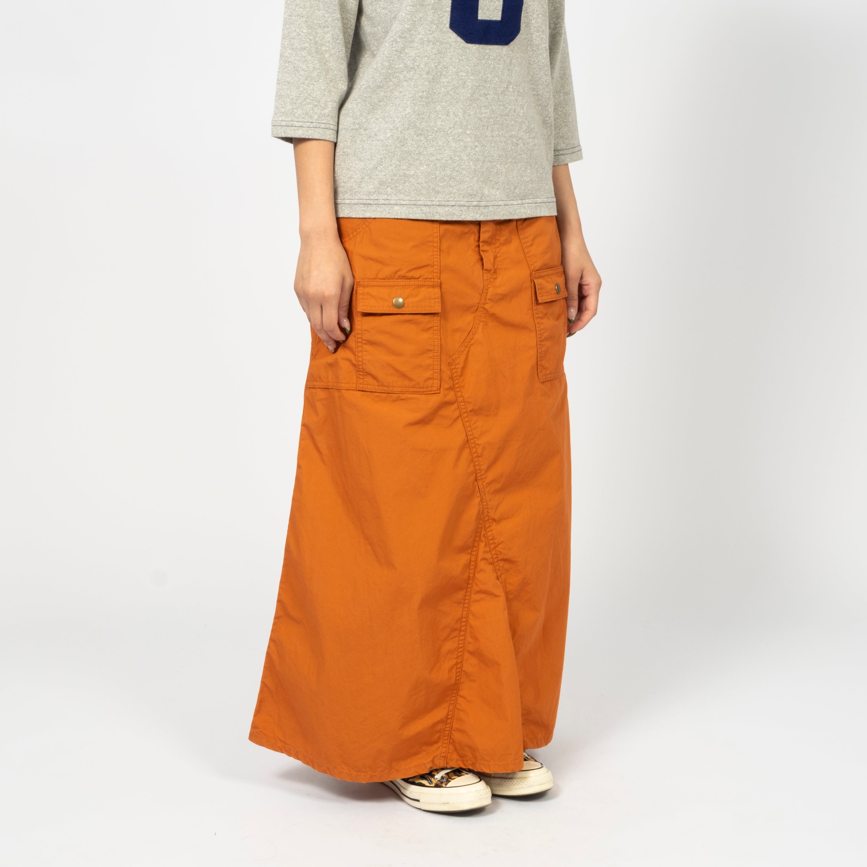 [BEAMS BOY] G.CO BUSH SKIRT _ ORANGE