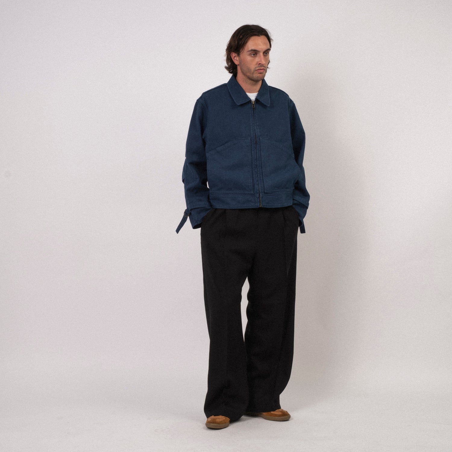 STOCKHOLM (SURFBOARD) CLUB] U3000100 WORK JACKET _ BLUE