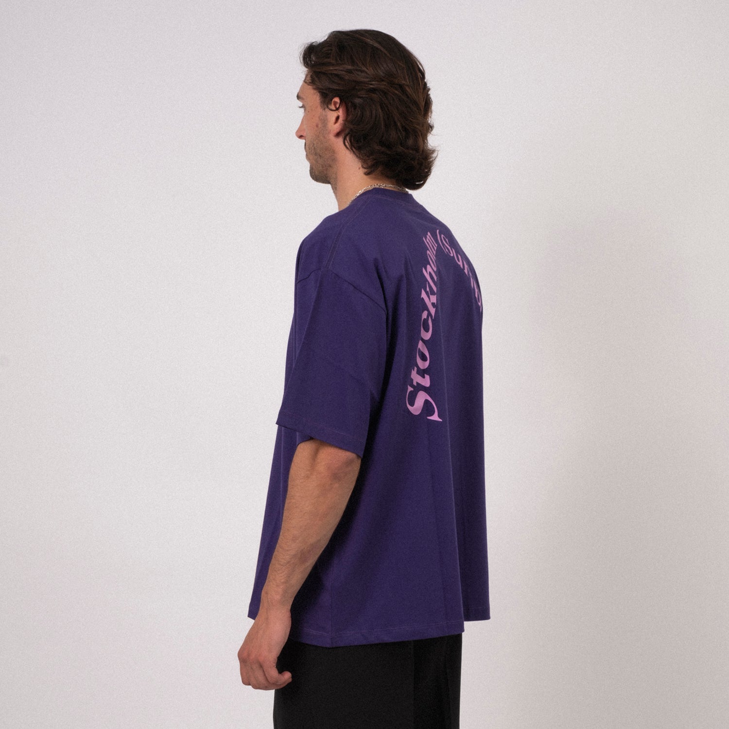 [STOCKHOLM (SURFBOARD) CLUB] U1000043  REGULAR TEE _ PLUM