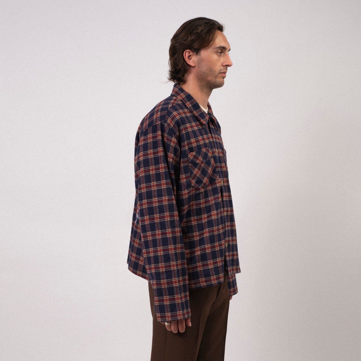 [STOCKHOLM (SURFBOARD) CLUB] U4000108 CLUB OVERSHIRT _ RED BLUE CHECK