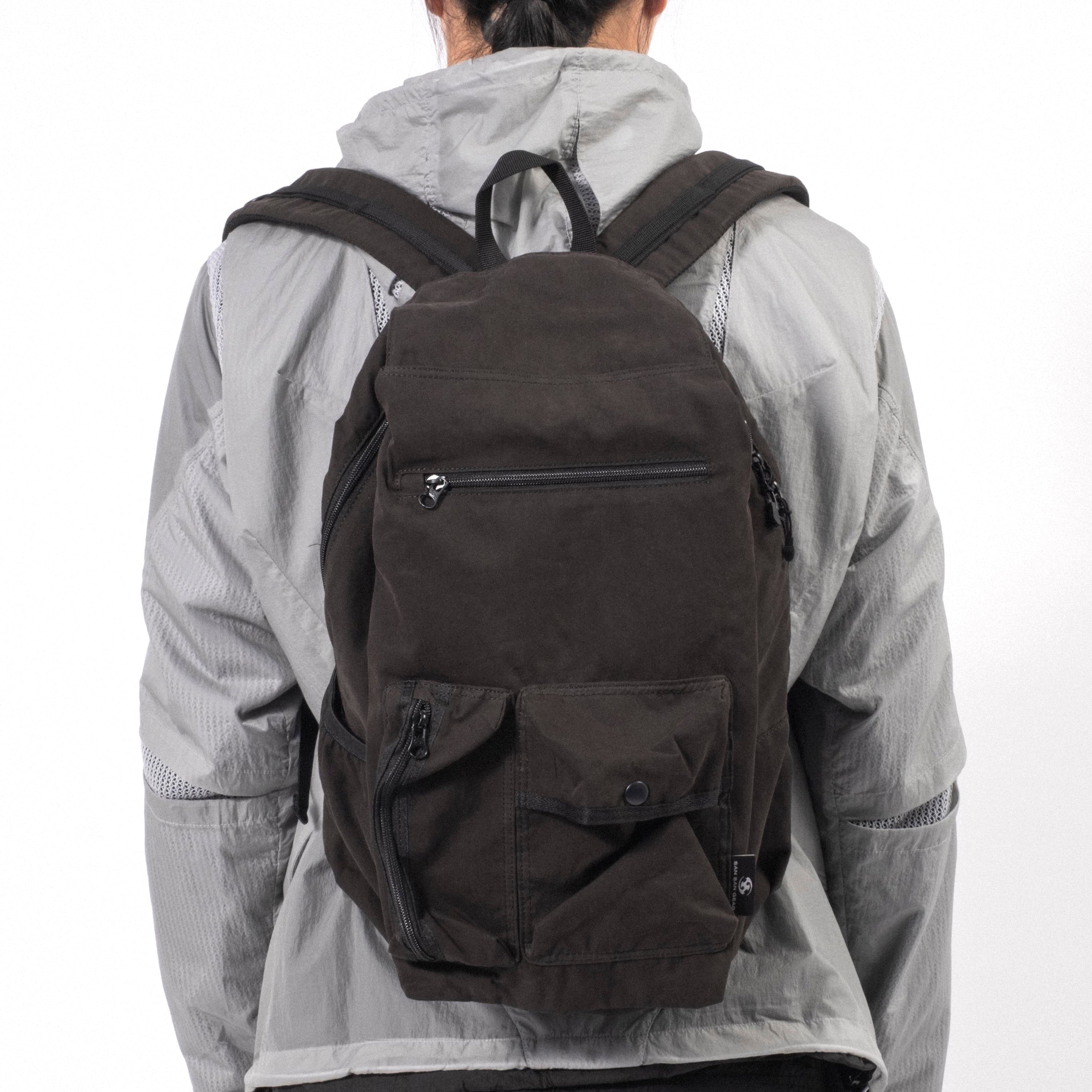 [SAN SAN GEAR] WEBBING POCKET BAG _ BLACK