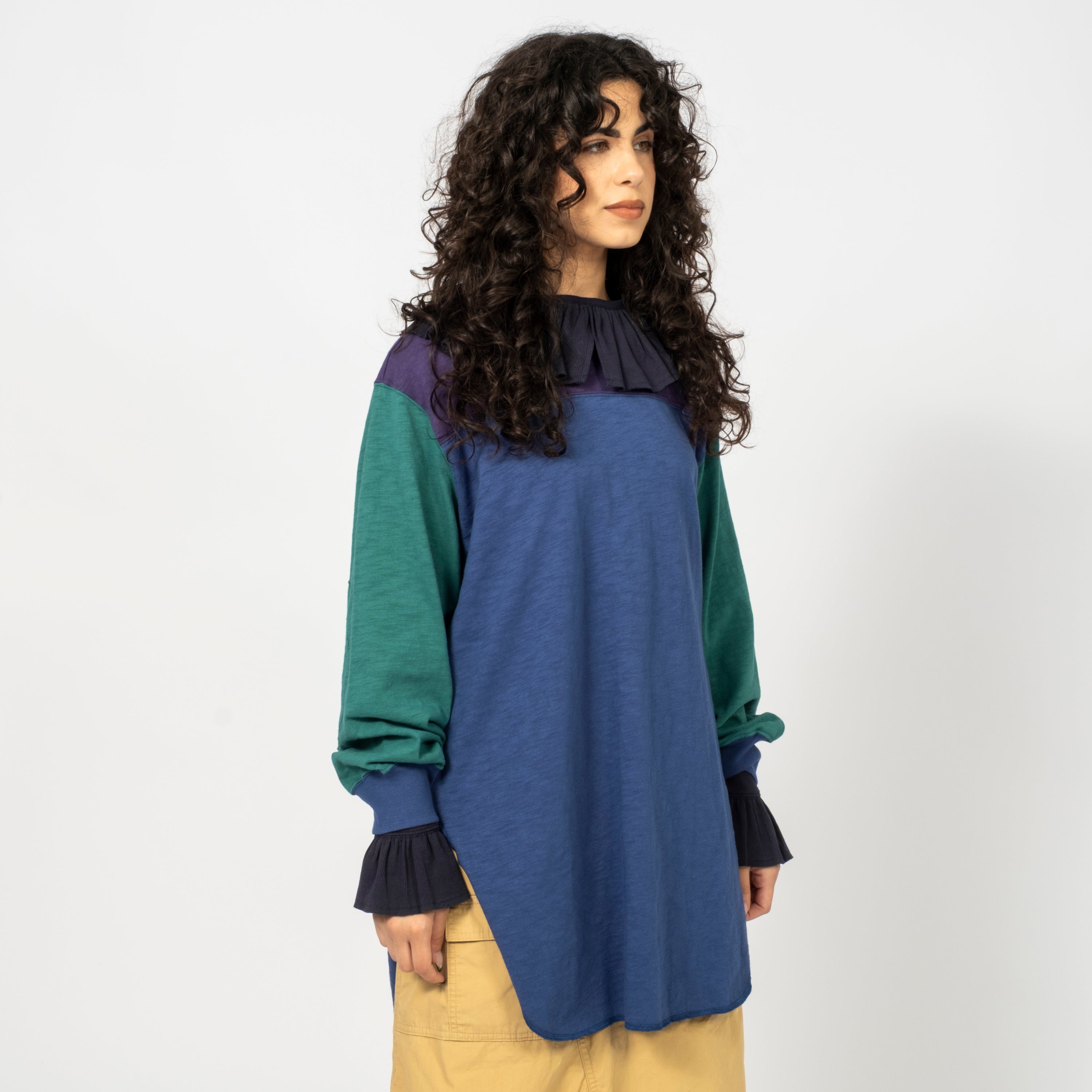 [BEAMS BOY] O.CRAZY FOOTBALL DRESS _ BLUE