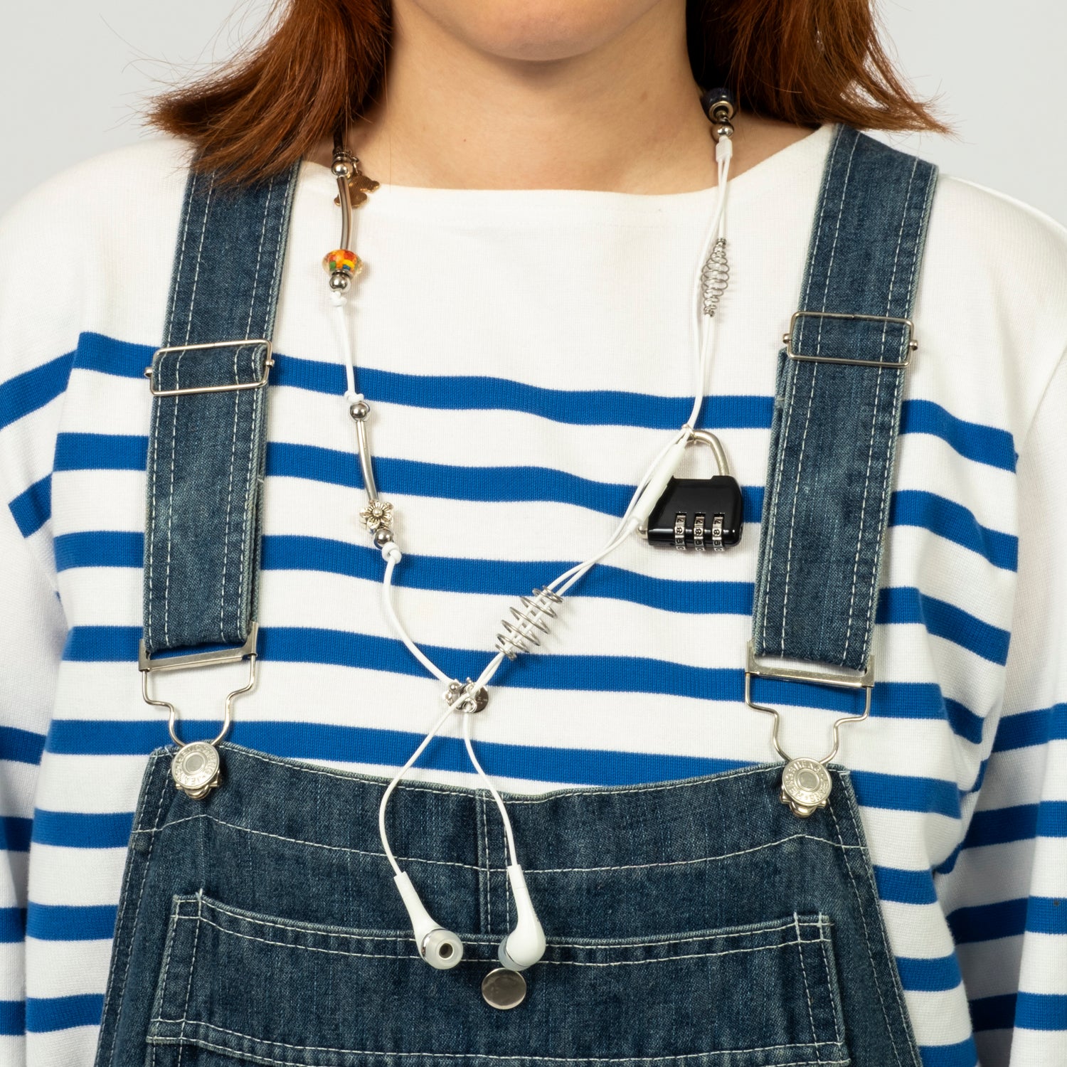 [52HZ LAB] SAMSUNG EARPHONE NECKLACE TRAVEL LOCK