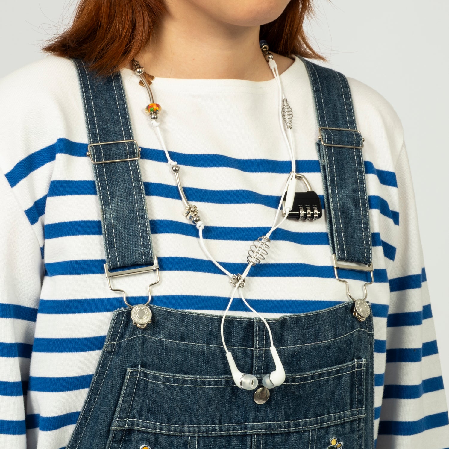 [52HZ LAB] SAMSUNG EARPHONE NECKLACE TRAVEL LOCK