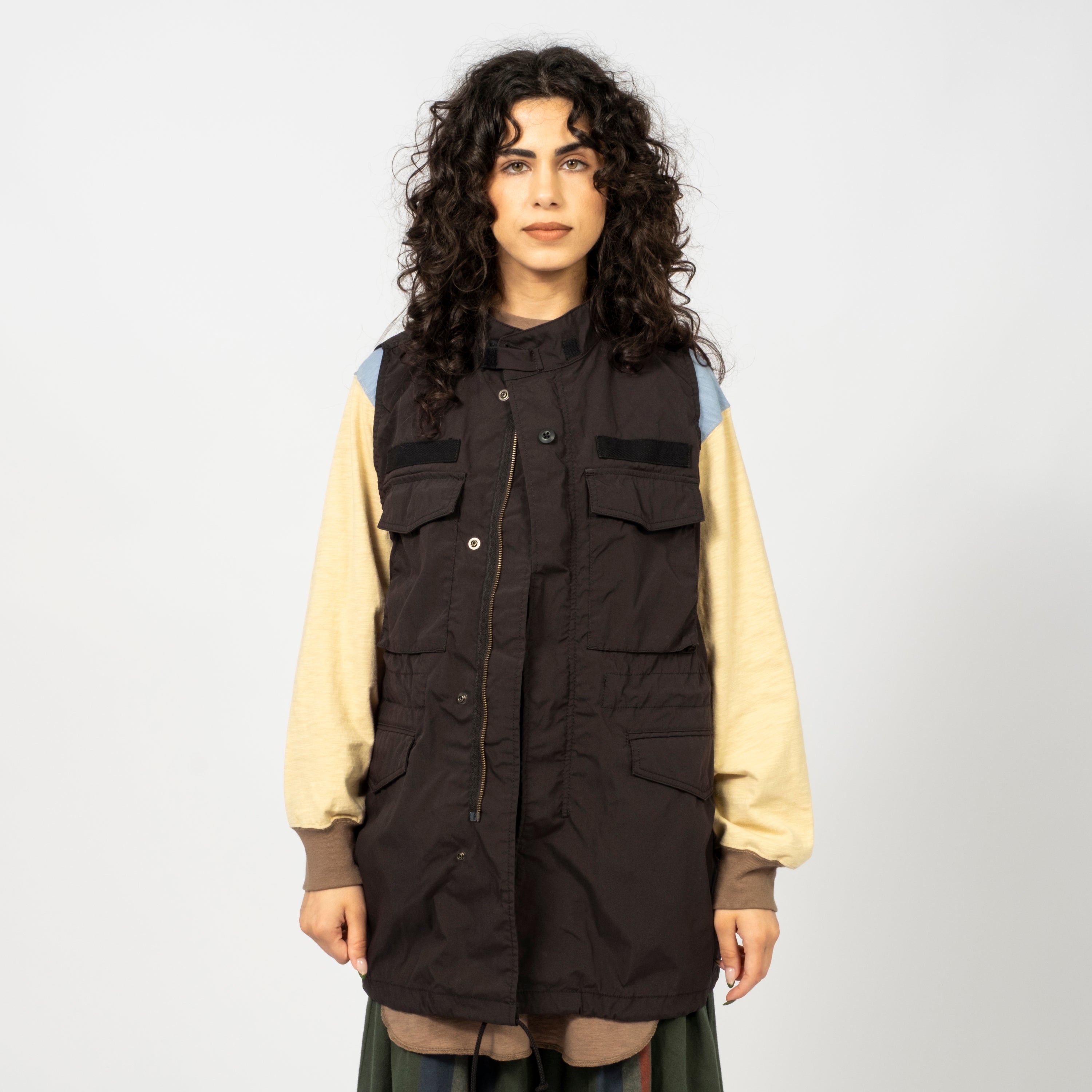 [BEAMS BOY] O.FATIGUE VEST _ BLACK