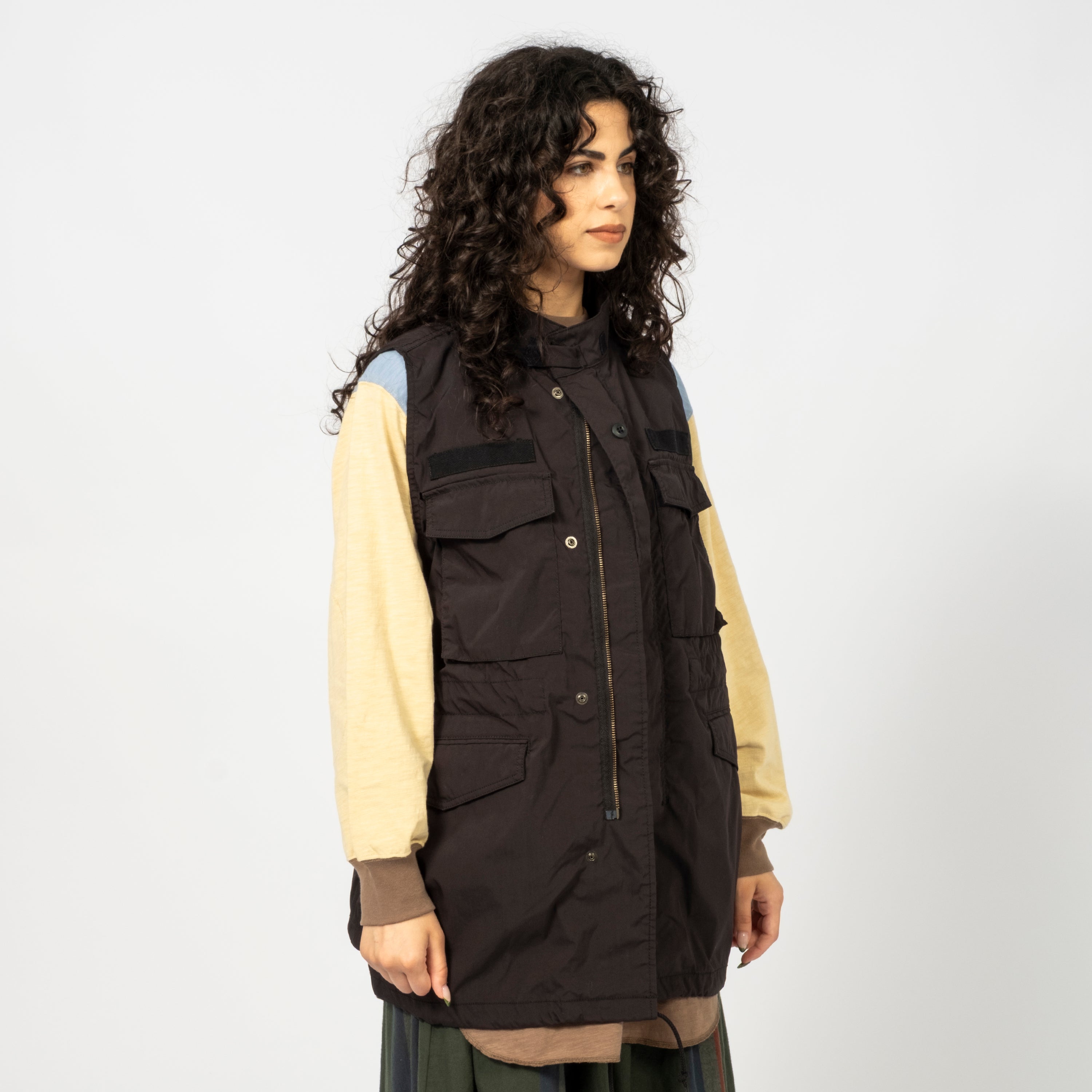 [BEAMS BOY] O.FATIGUE VEST _ BLACK