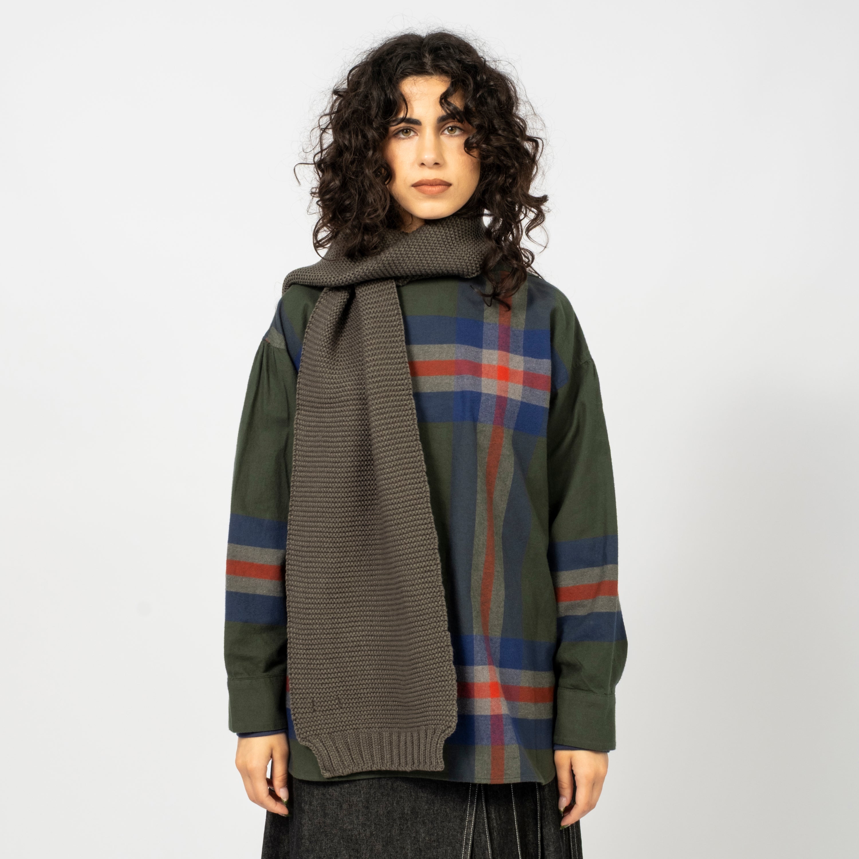 [ROTOTO] R5131 CHUNKY GARTER _ CHARCOAL