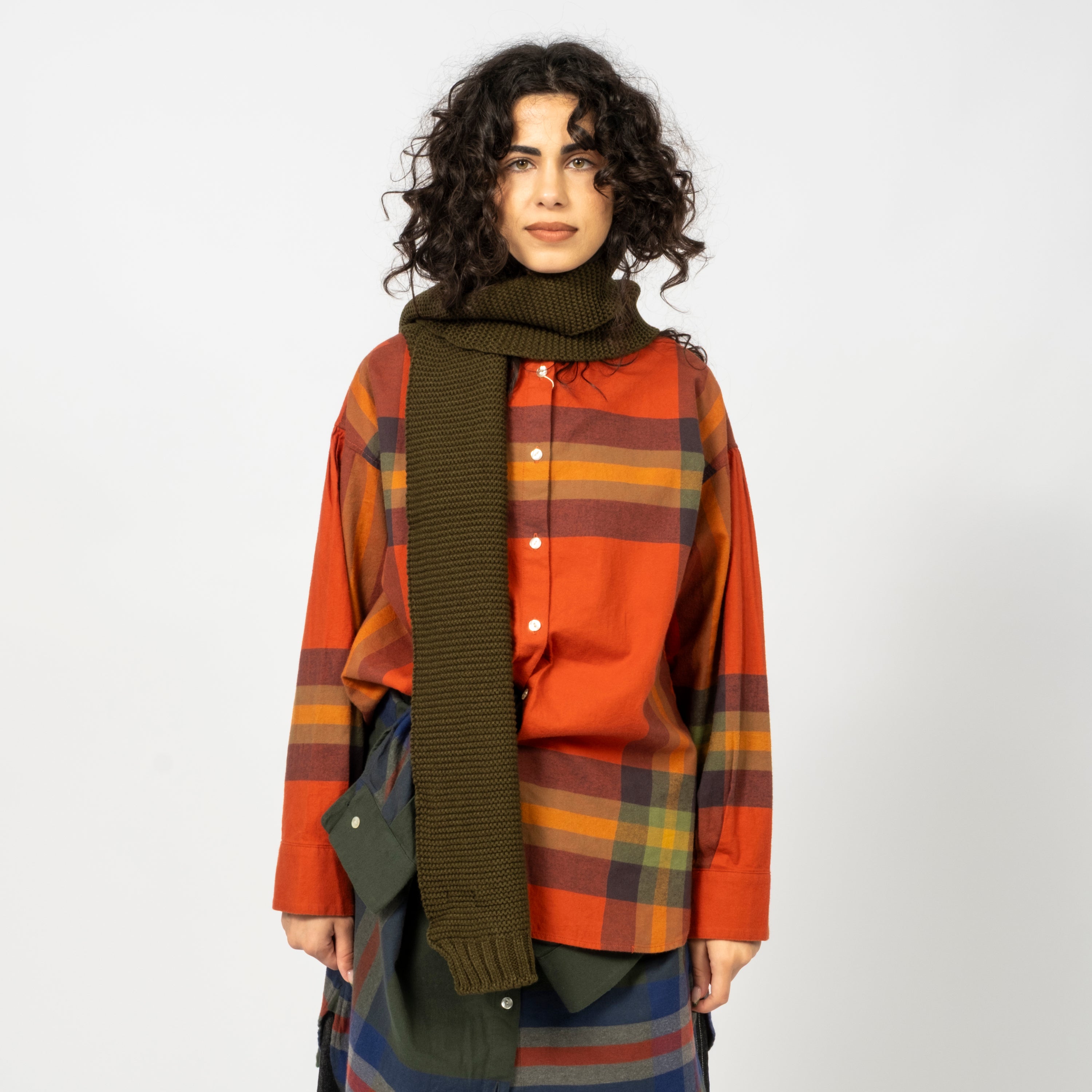 [ROTOTO] R5131 CHUNKY GARTER _ OLIVE