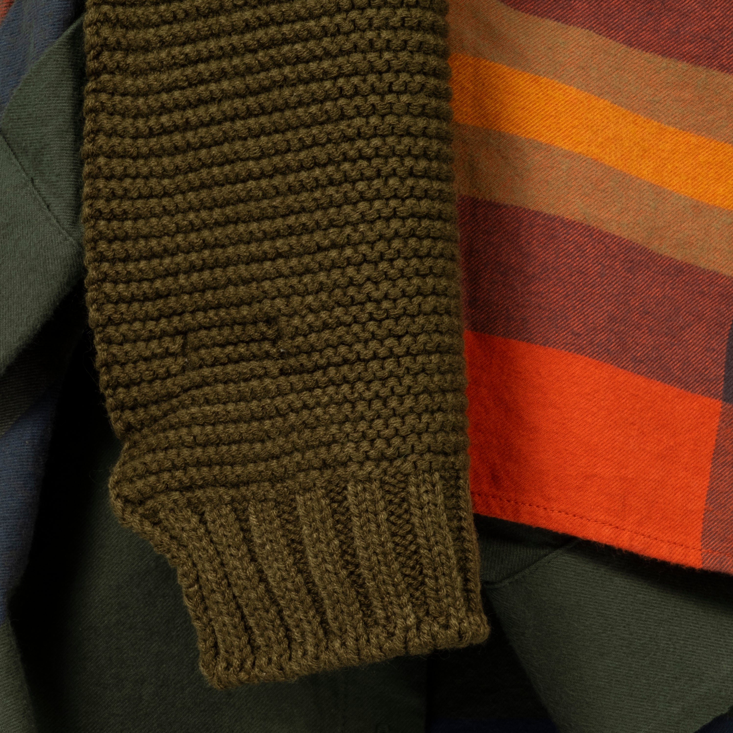 [ROTOTO] R5131 CHUNKY GARTER _ OLIVE