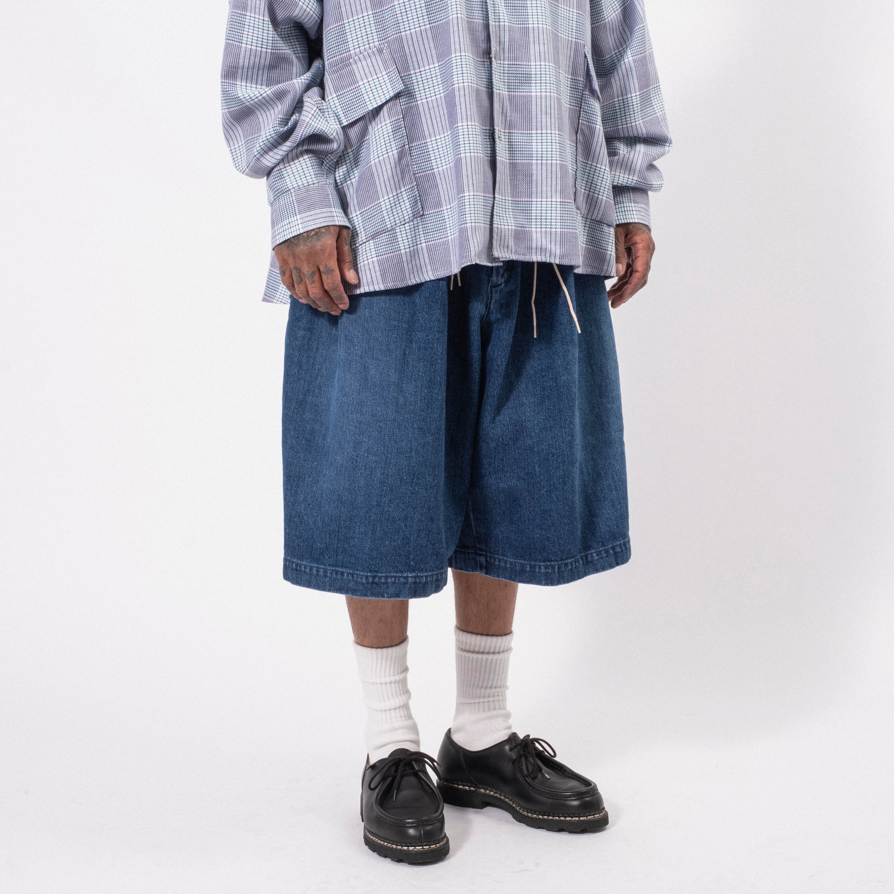[SILLAGE] CIRCULAR SHORTS _ USED WASH