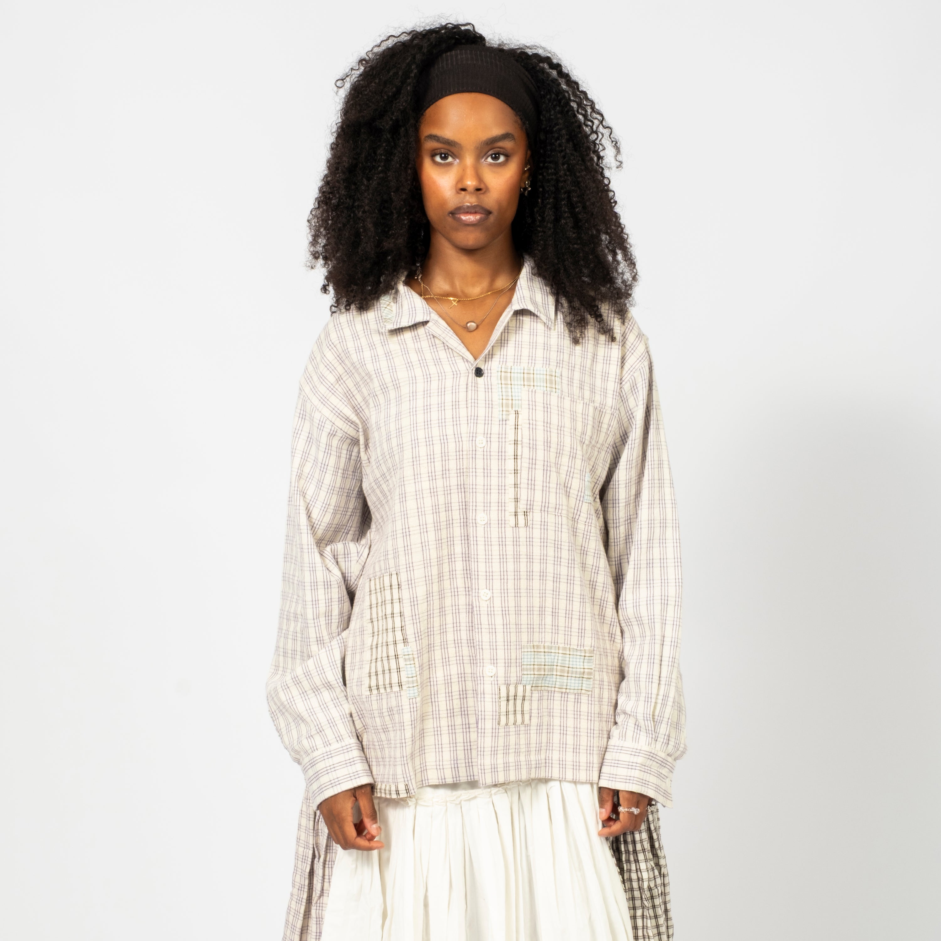 [STORY MFG] GREETINGS SHIRT _ PURPLE PICNIC